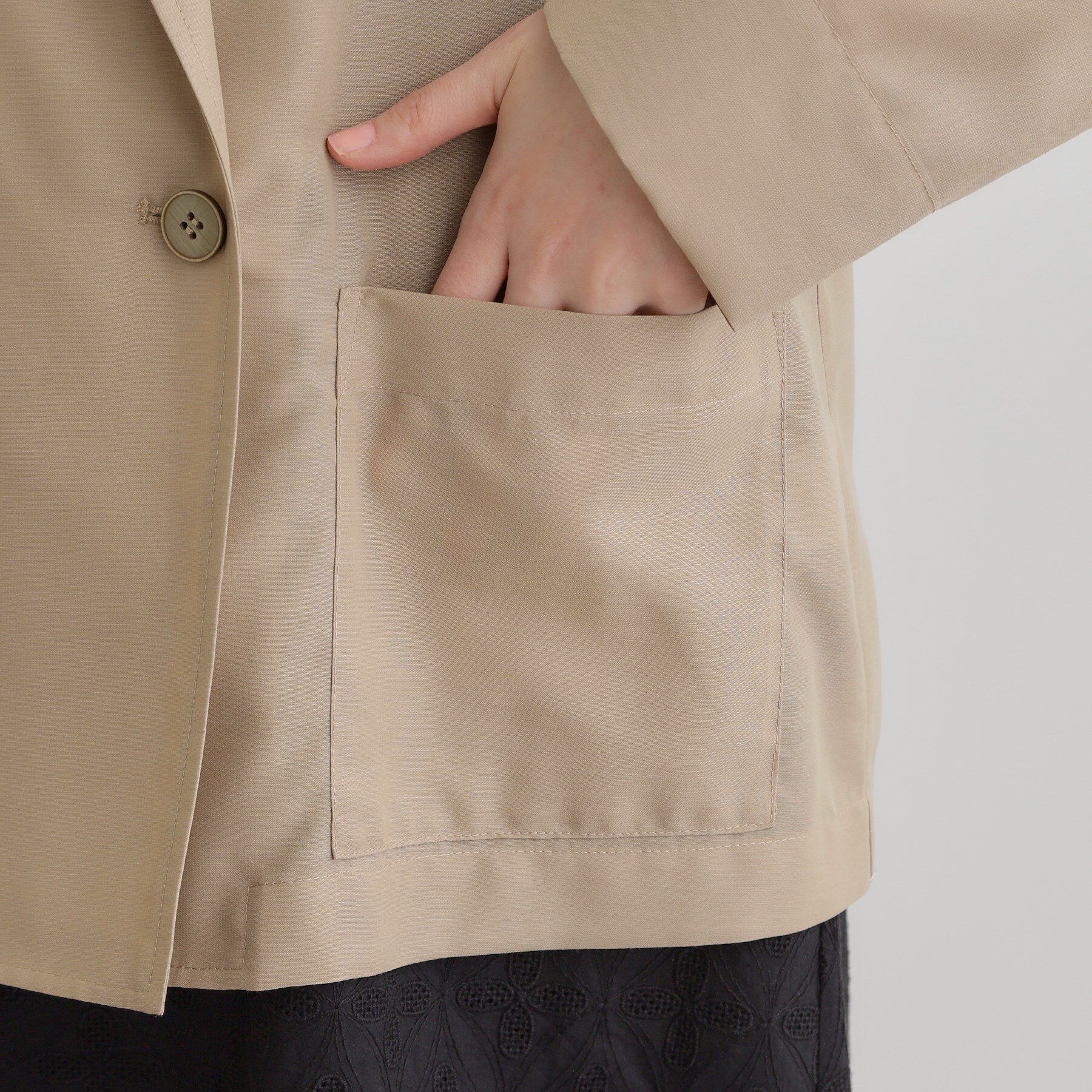 grove「【洒落感際立つ羽織アイテム】シアーテーラードジャケット」|テーラードジャケット|