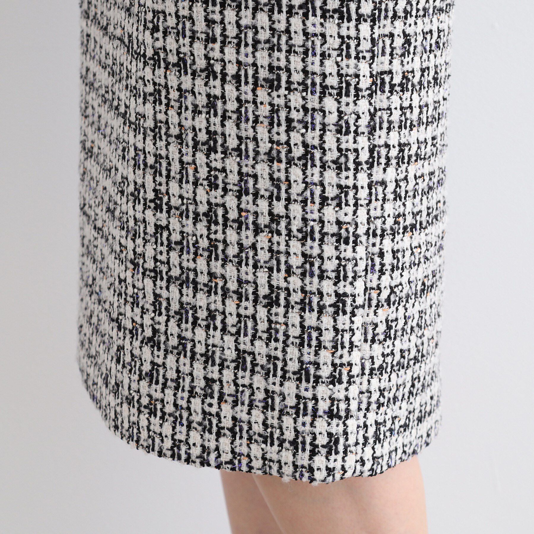 INDIVI「【日本製／SETUP可能】ファンシーツィードスカート」|スカート|