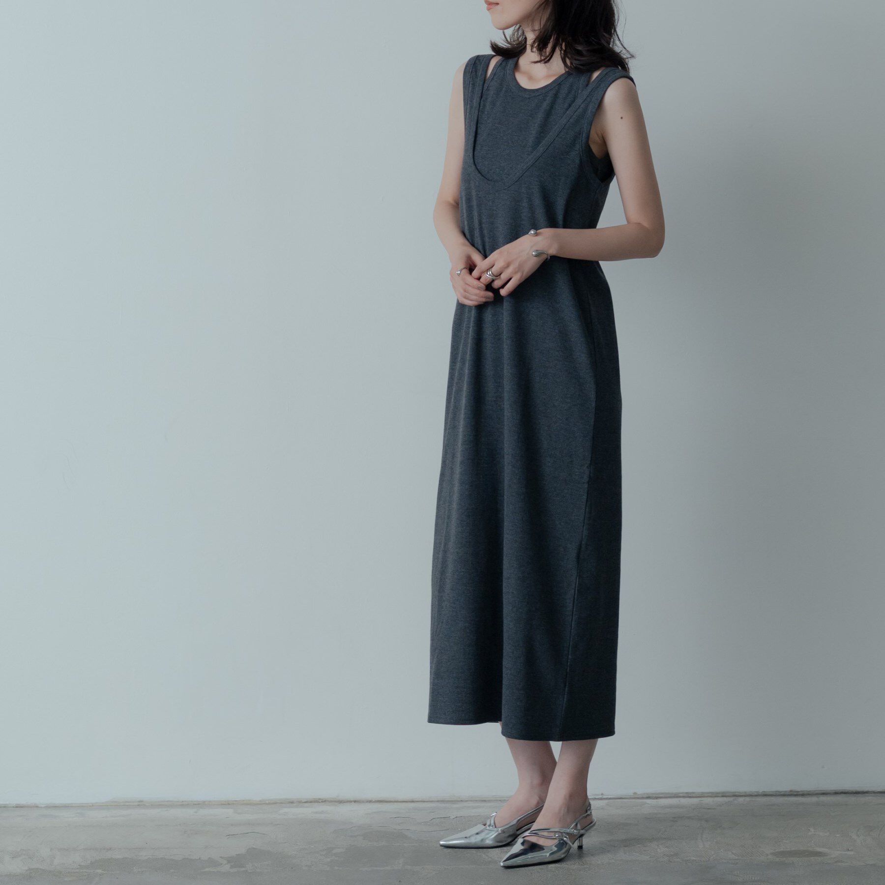 GALLEST「タンクトップレイヤードワンピース」|ワンピース|