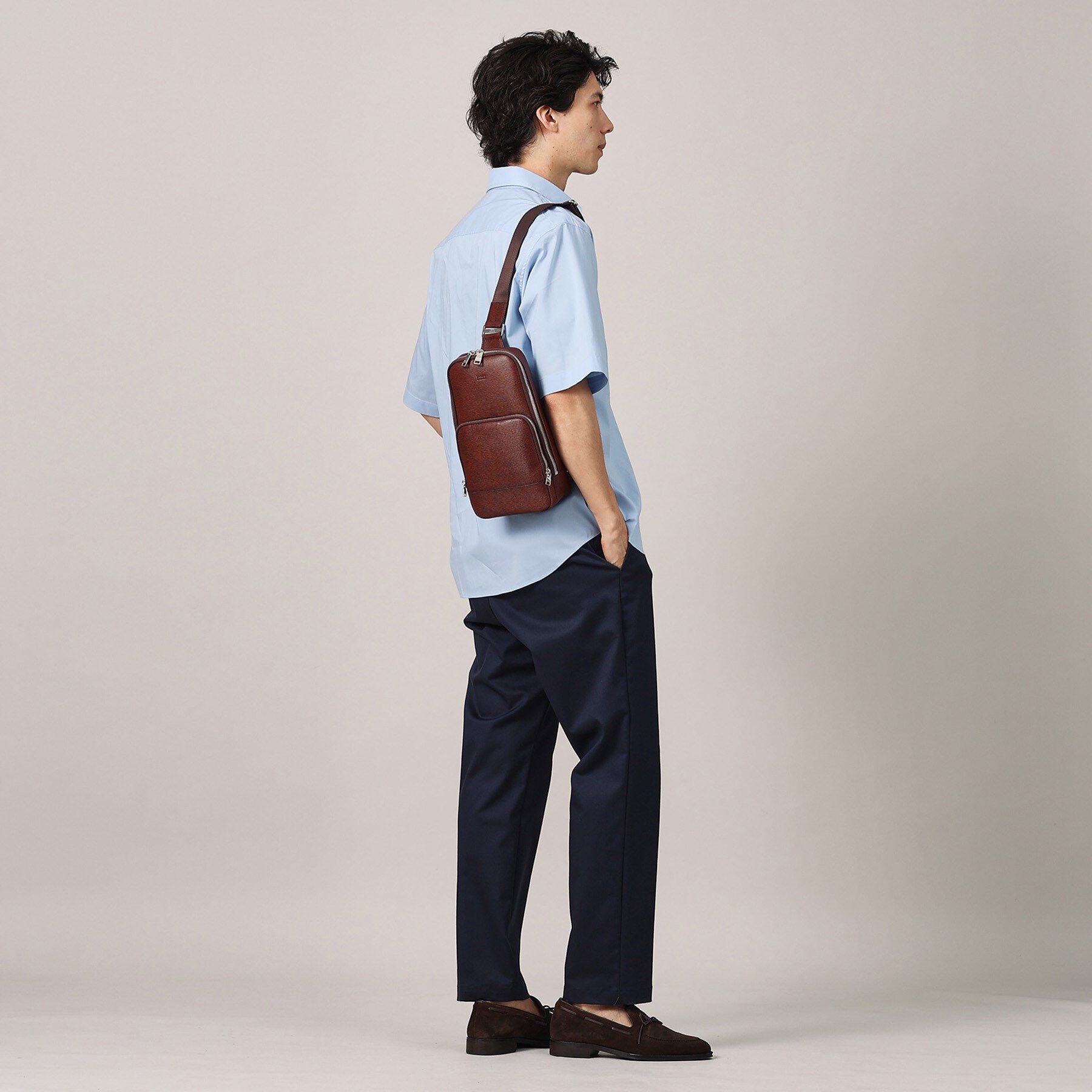 TAKEO KIKUCHI「水シボレザーワンショルダーバッグ」|ショルダー・メッセンジャー|