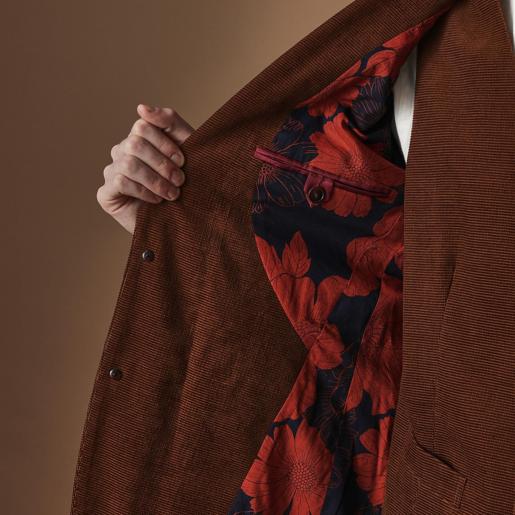 40CARATS&525「【Sサイズ～】ドビーキャラメルコールジャケット」|テーラードジャケット|