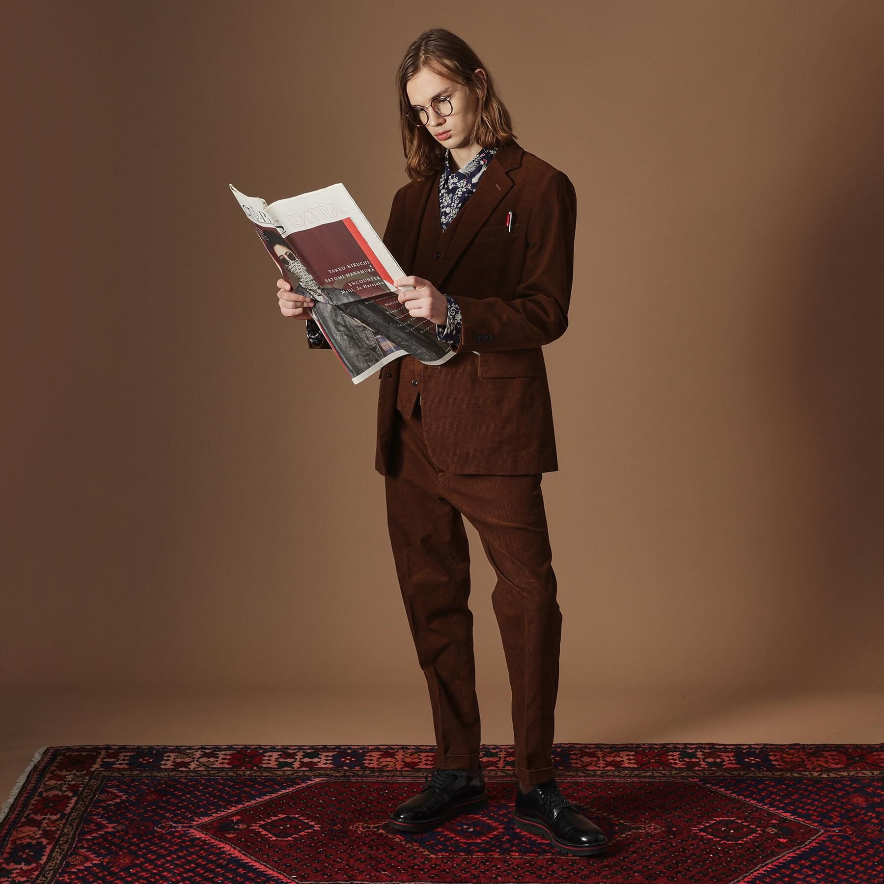 40CARATS&525「【Sサイズ～】ドビーキャラメルコールジャケット」|テーラードジャケット|