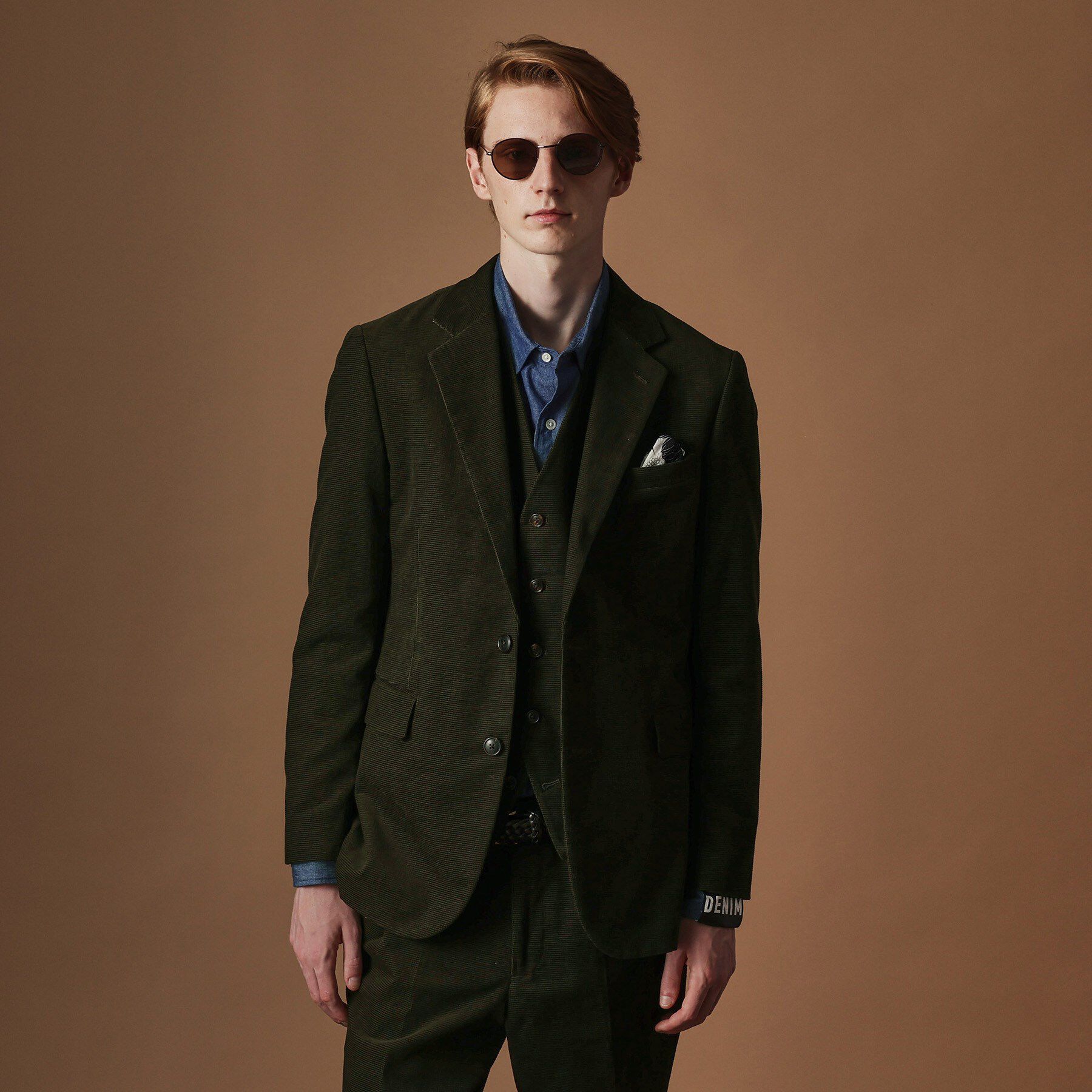 40CARATS&525「【Sサイズ～】ドビーキャラメルコールジャケット」|テーラードジャケット|