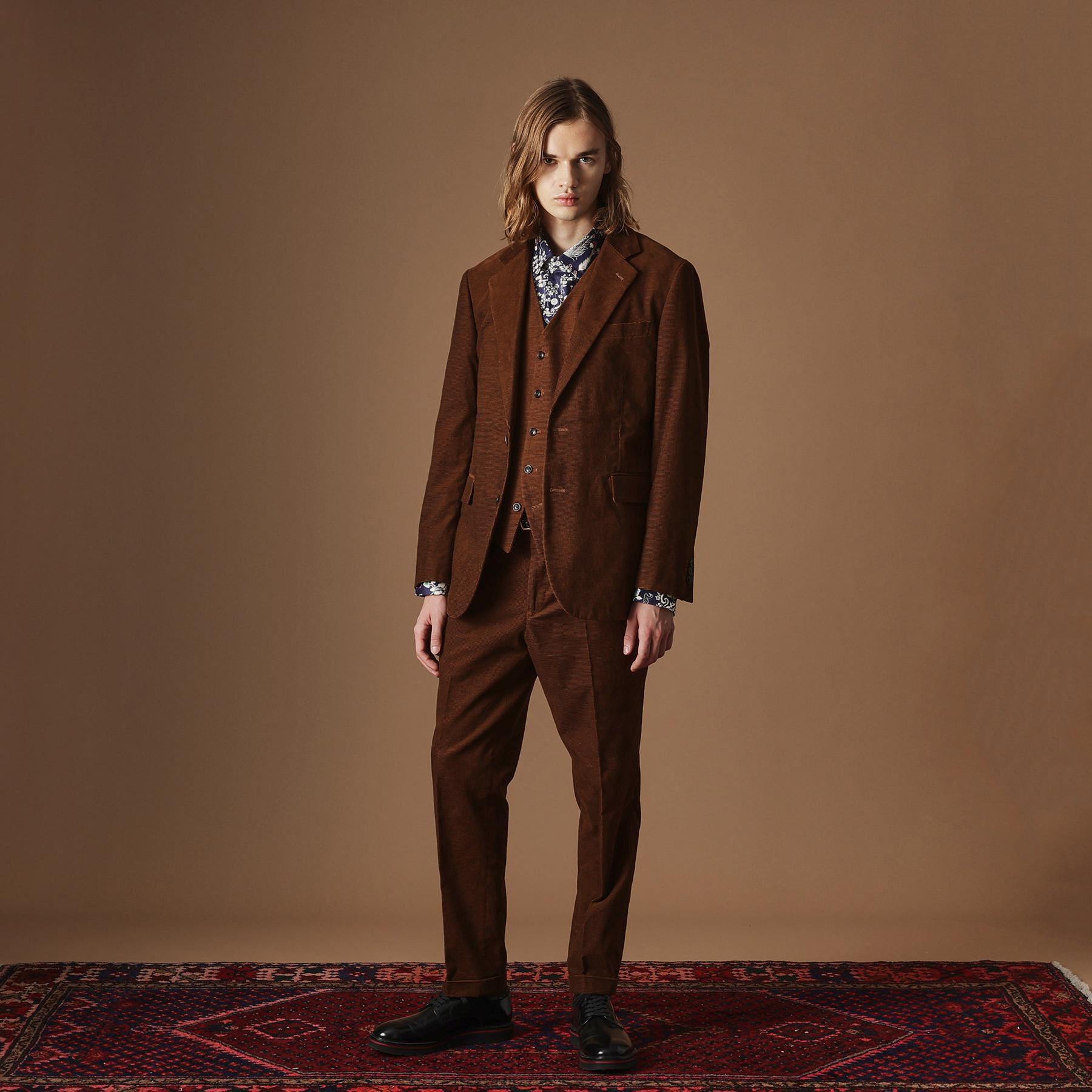 40CARATS&525「【Sサイズ～】ドビーキャラメルコールジャケット」|テーラードジャケット|