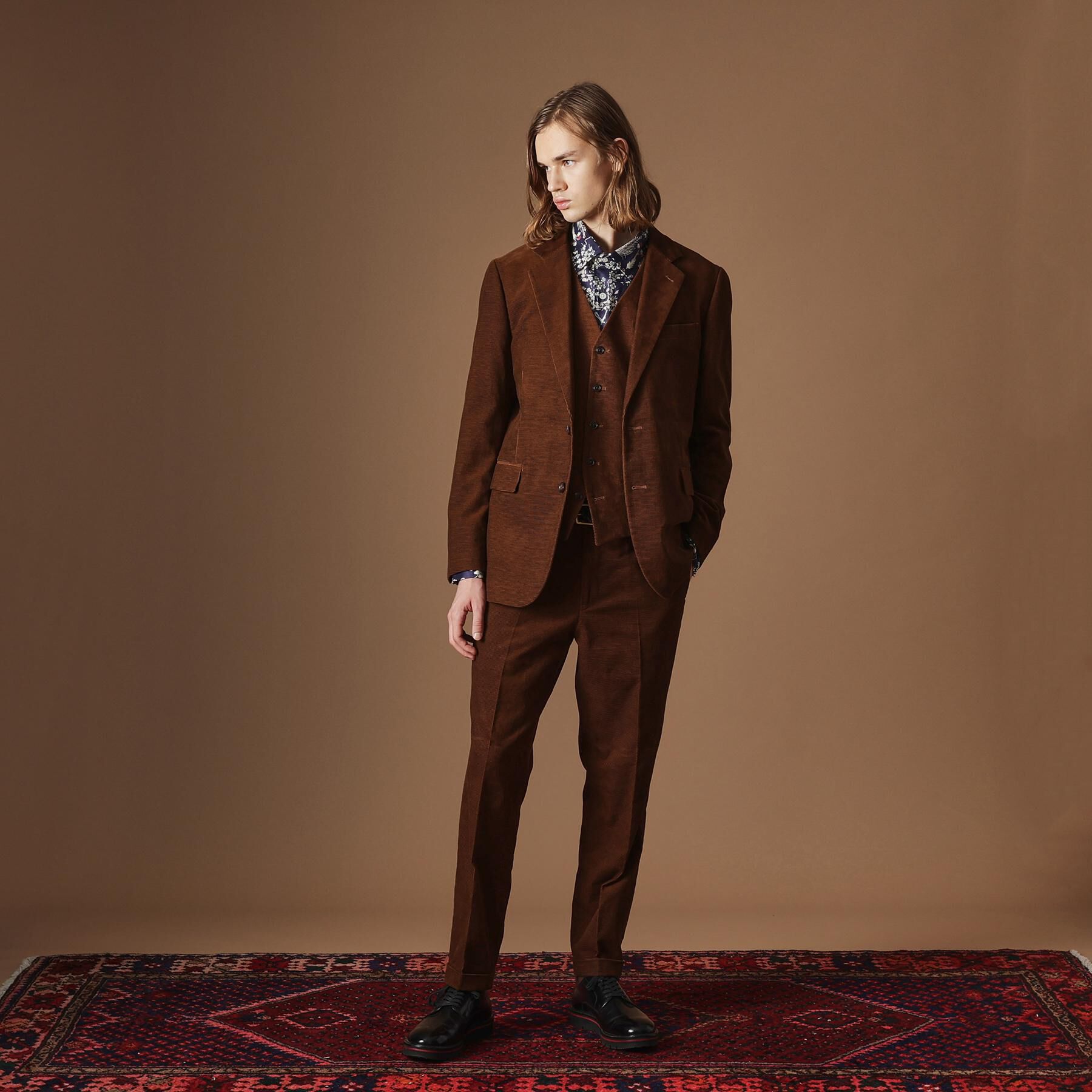 40CARATS&525「【Sサイズ～】ドビーキャラメルコールジャケット」|テーラードジャケット|