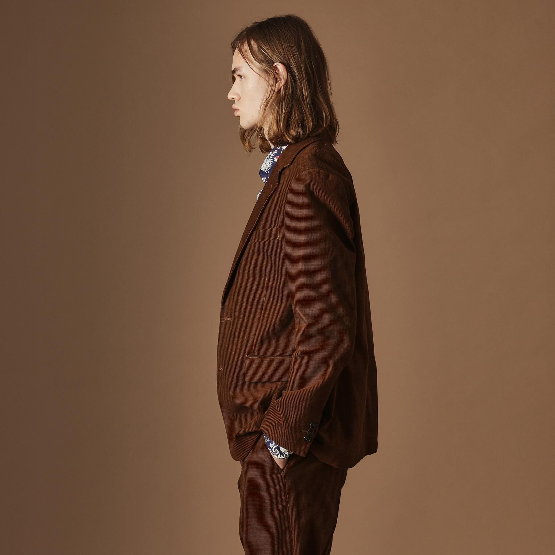 40CARATS&525「【Sサイズ～】ドビーキャラメルコールジャケット」|テーラードジャケット|