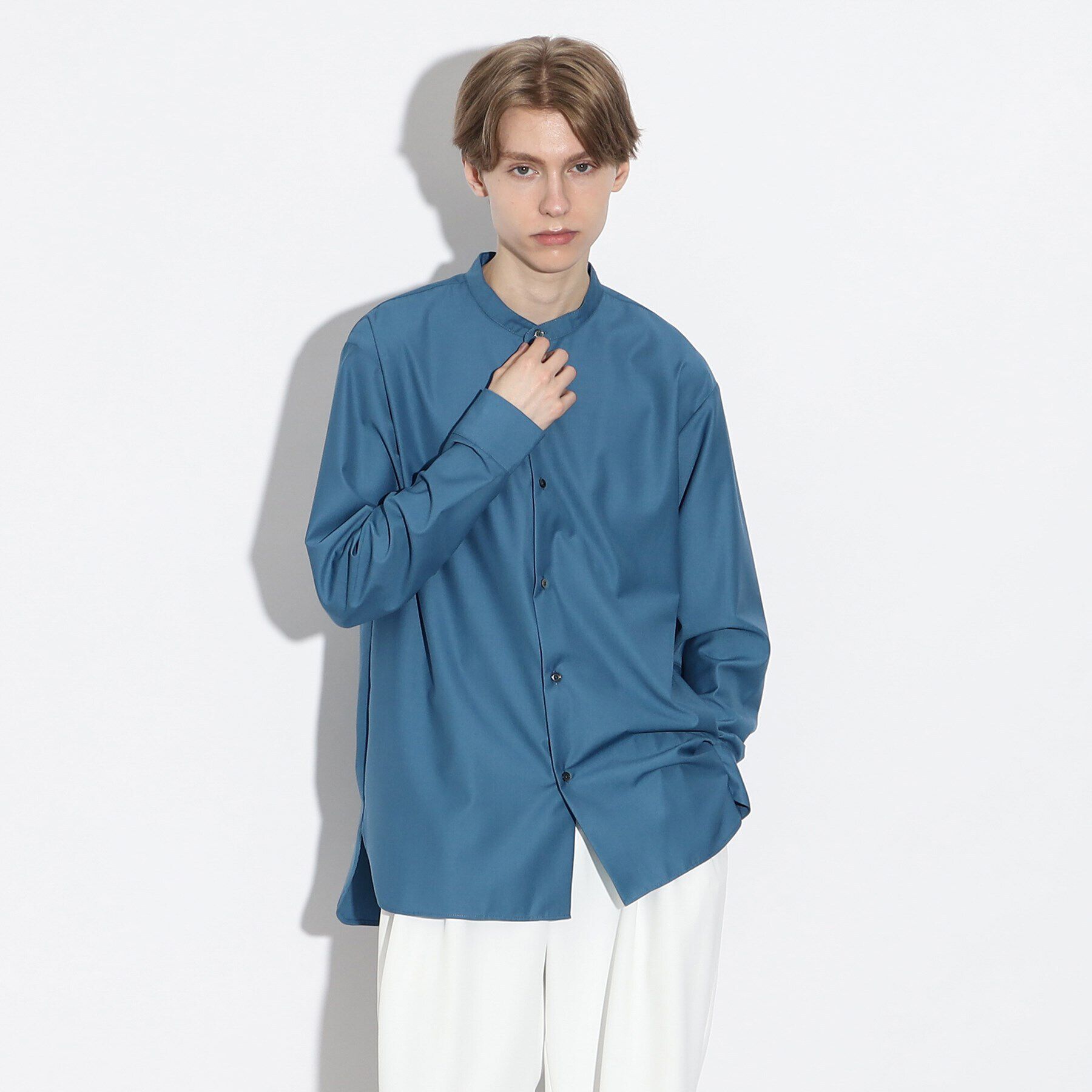 tk.TAKEO KIKUCHI「TRバンドカラーシャツ」|シャツ・ブラウス|