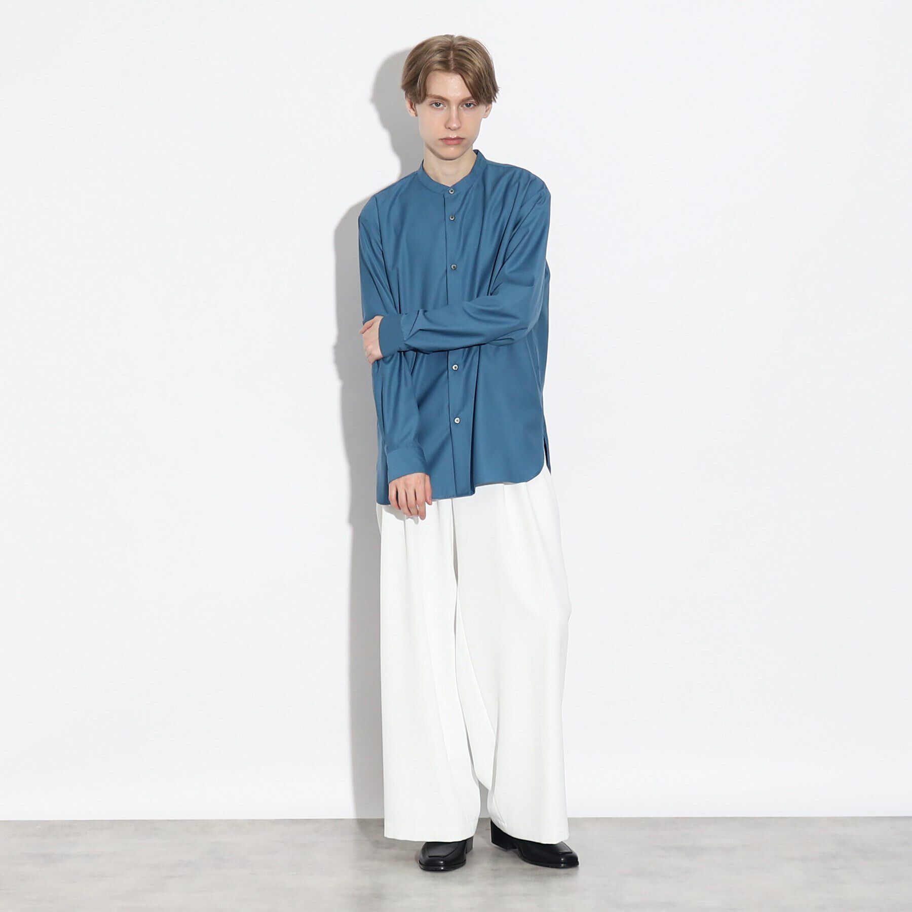 tk.TAKEO KIKUCHI「TRバンドカラーシャツ」|シャツ・ブラウス|