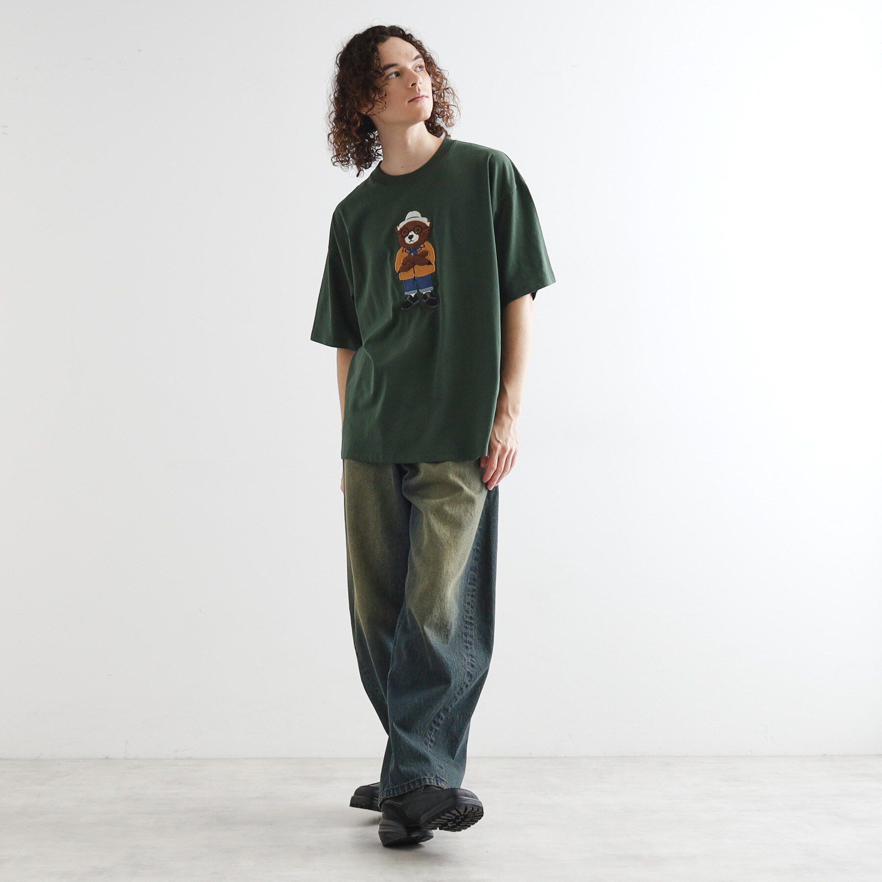 tk.TAKEO KIKUCHI「アニマルサガラ刺繍Tシャツ」|Tシャツ・カットソー|