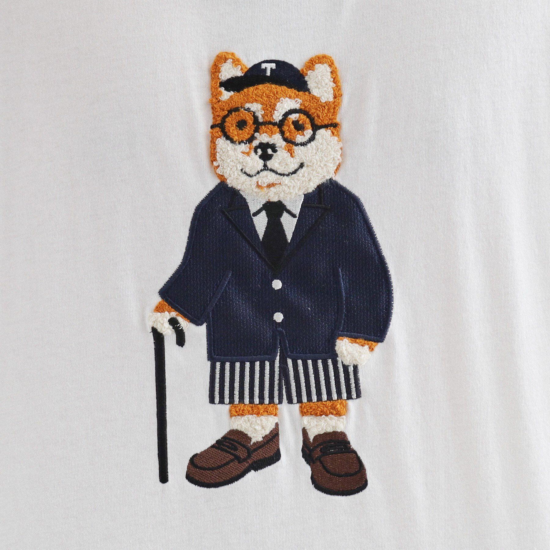 tk.TAKEO KIKUCHI「アニマルサガラ刺繍Tシャツ」|Tシャツ・カットソー|