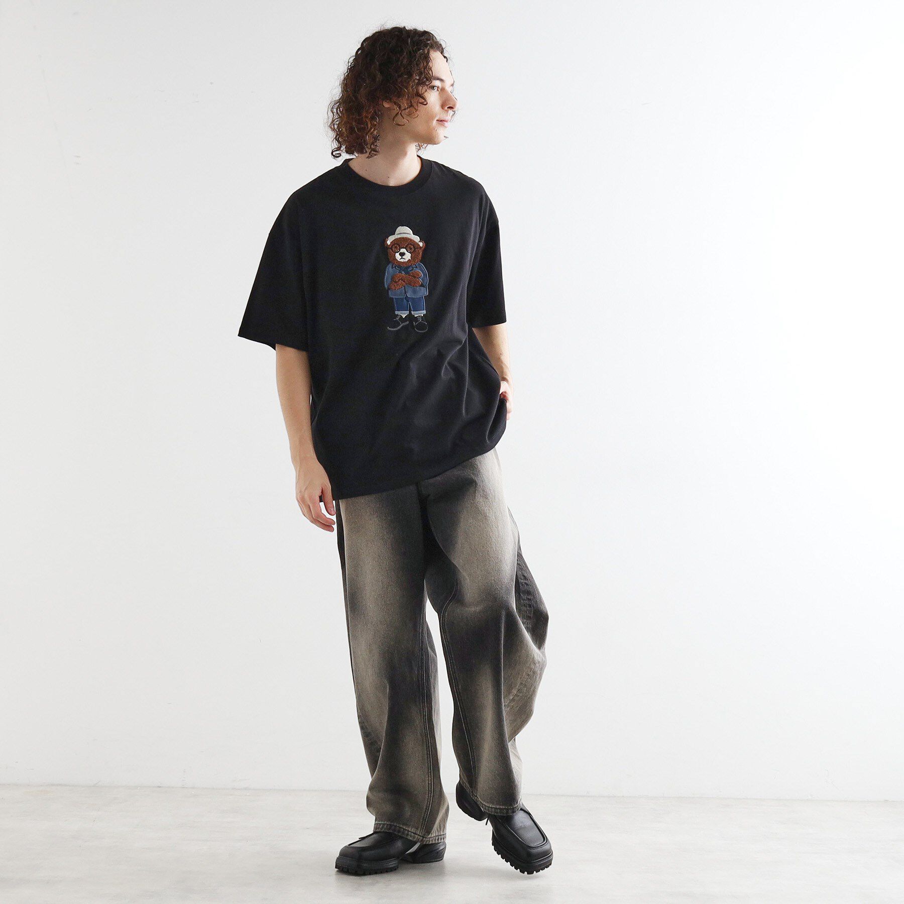 tk.TAKEO KIKUCHI「アニマルサガラ刺繍Tシャツ」|Tシャツ・カットソー|