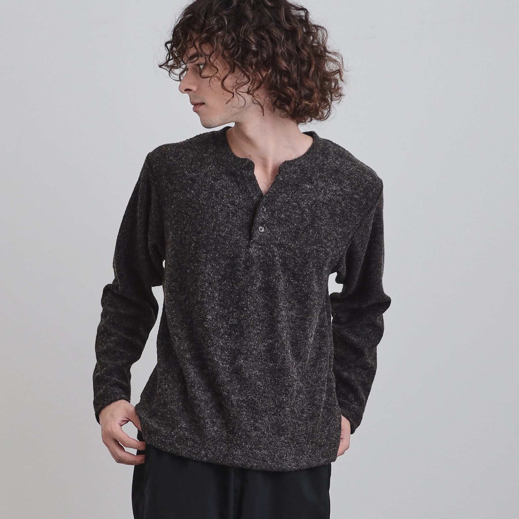 tk.TAKEO KIKUCHI「フェイクレイヤードモールカットソー」|Tシャツ・カットソー|ブラック(019)