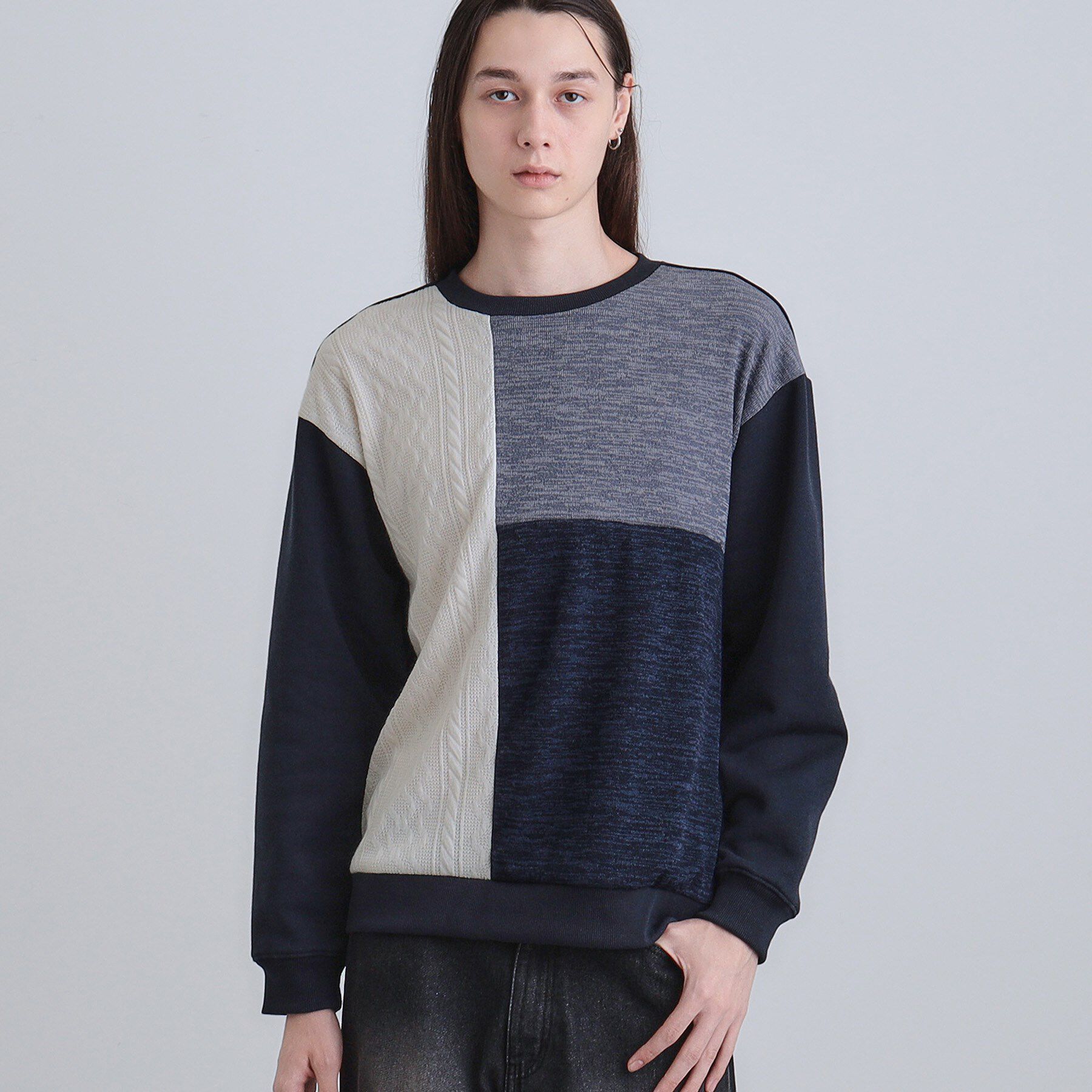 tk.TAKEO KIKUCHI「切り替えニットソー」|Tシャツ・カットソー|