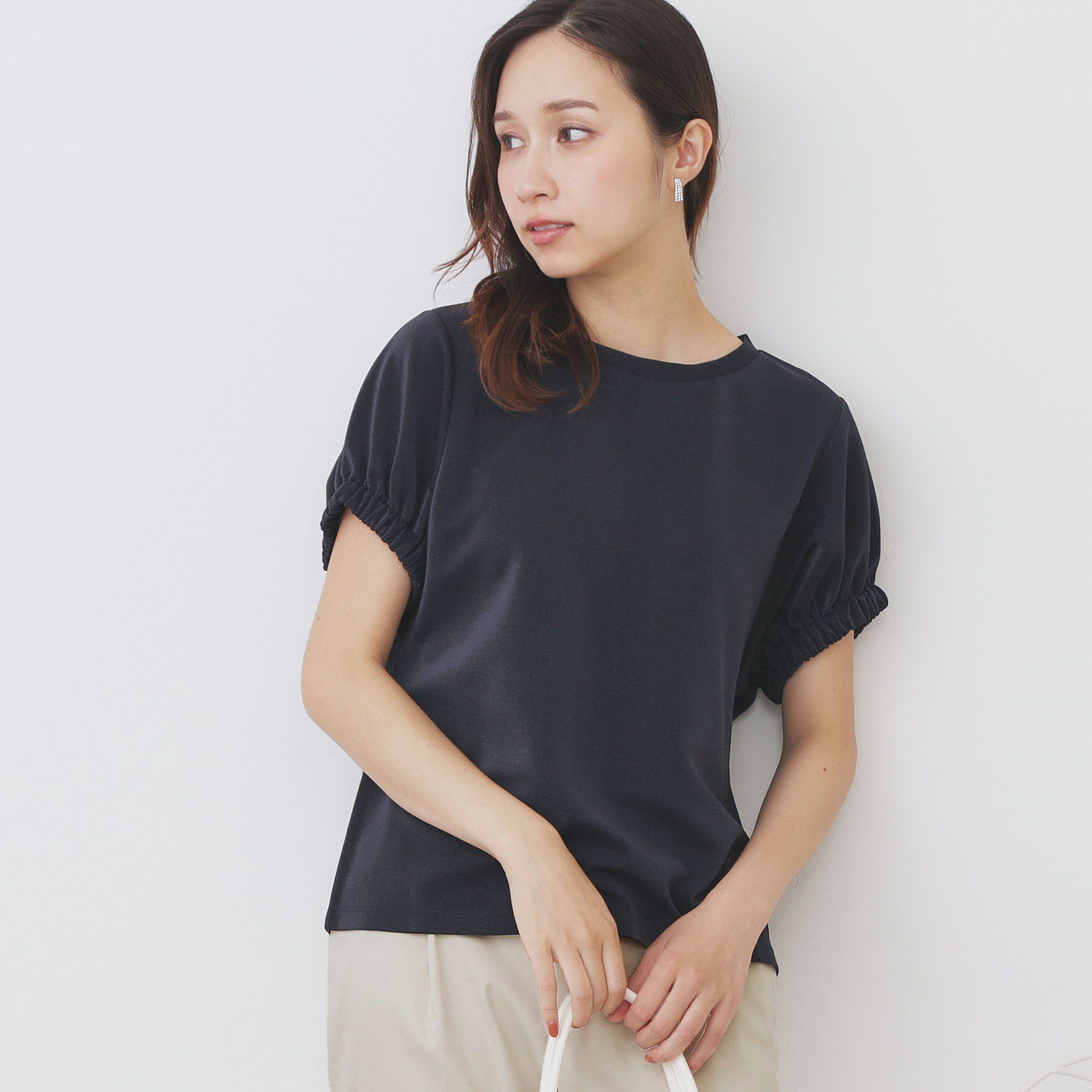 index「ドルマンショートトップス【洗濯機洗い可】」|Tシャツ・カットソー|