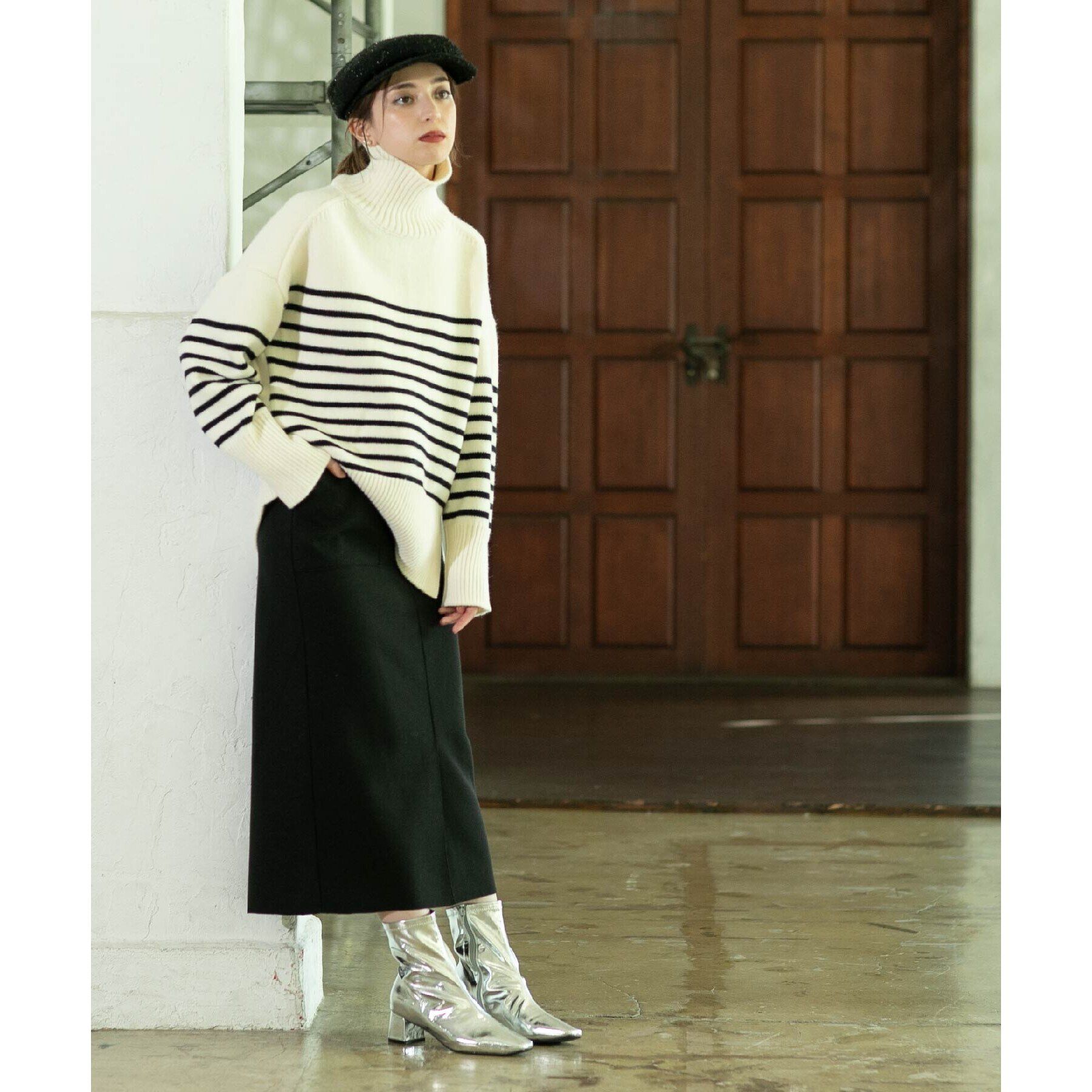 OPAQUE.CLIP「《S-LLsize/7color》ウールライクストレッチタイトスカート【洗濯機洗い可】」|スカート|