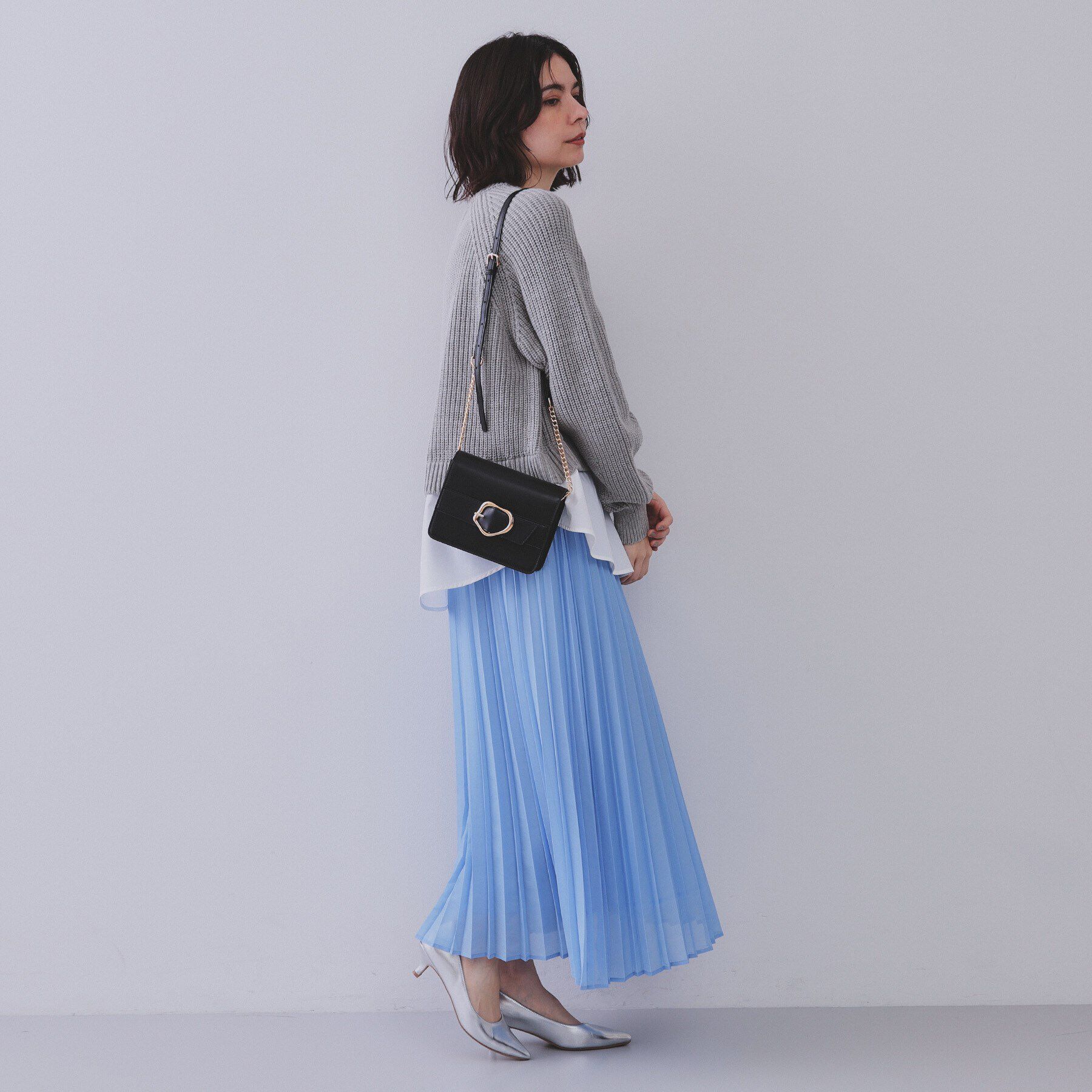 OPAQUE.CLIP「【ミラー付き】デザインバックルミニショルダーバッグ」|ショルダー・メッセンジャー|