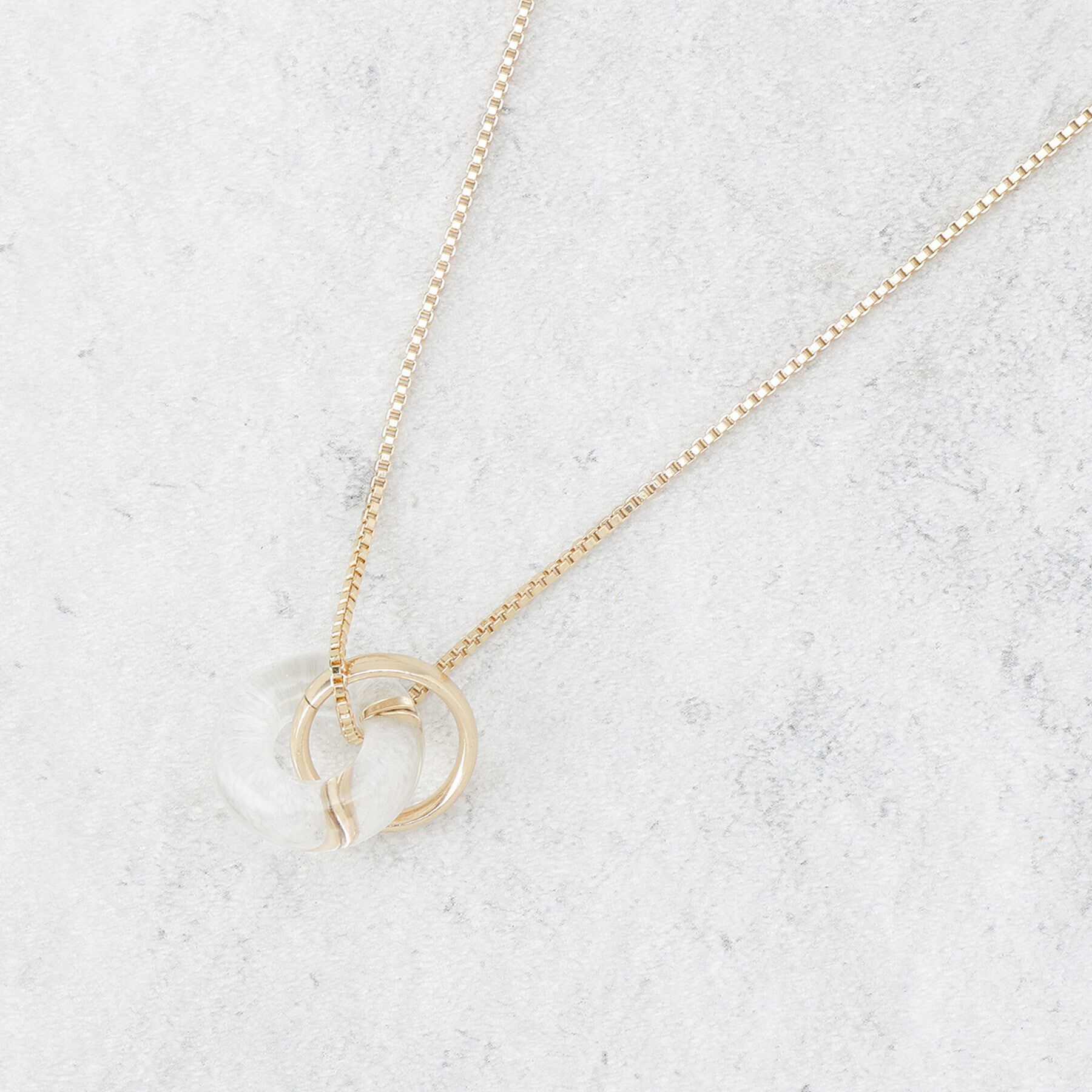 OPAQUE.CLIP「クリアリング スライドネックレス」|ネックレス|