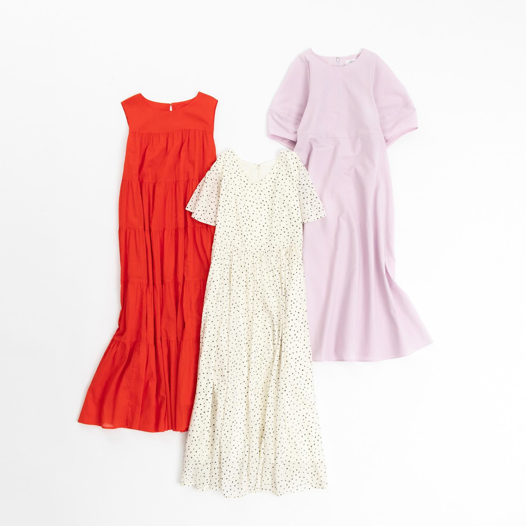 OPAQUE.CLIP「サッカーストライプワンピース【吸水速乾/イージーアイロン/洗濯機洗い可】」|ワンピース|