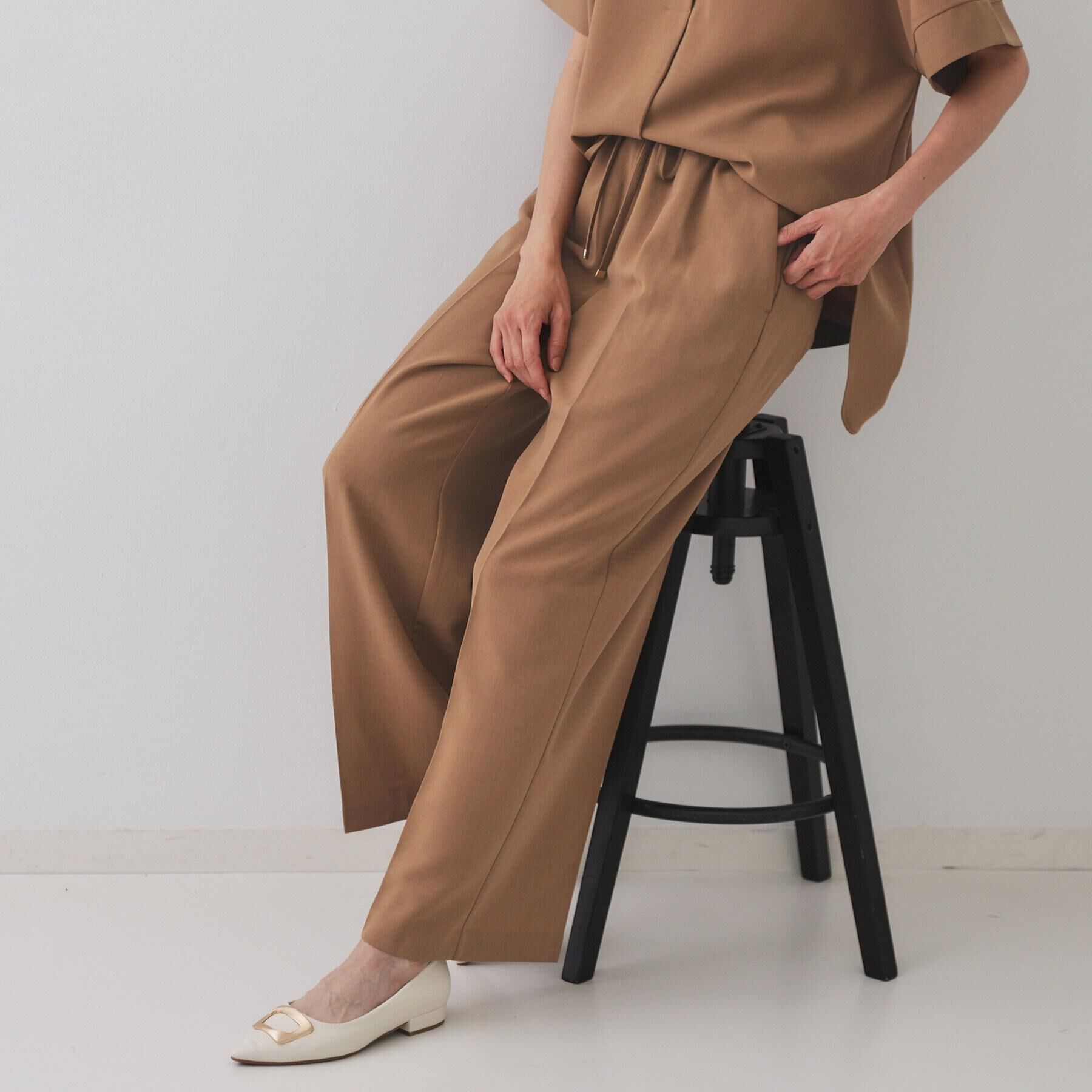 OPAQUE.CLIP「《丈が選べる/SS-LLサイズ》美脚ストレッチイージーワイドパンツ/セットアップ対応【防シワ/洗濯機」|その他|