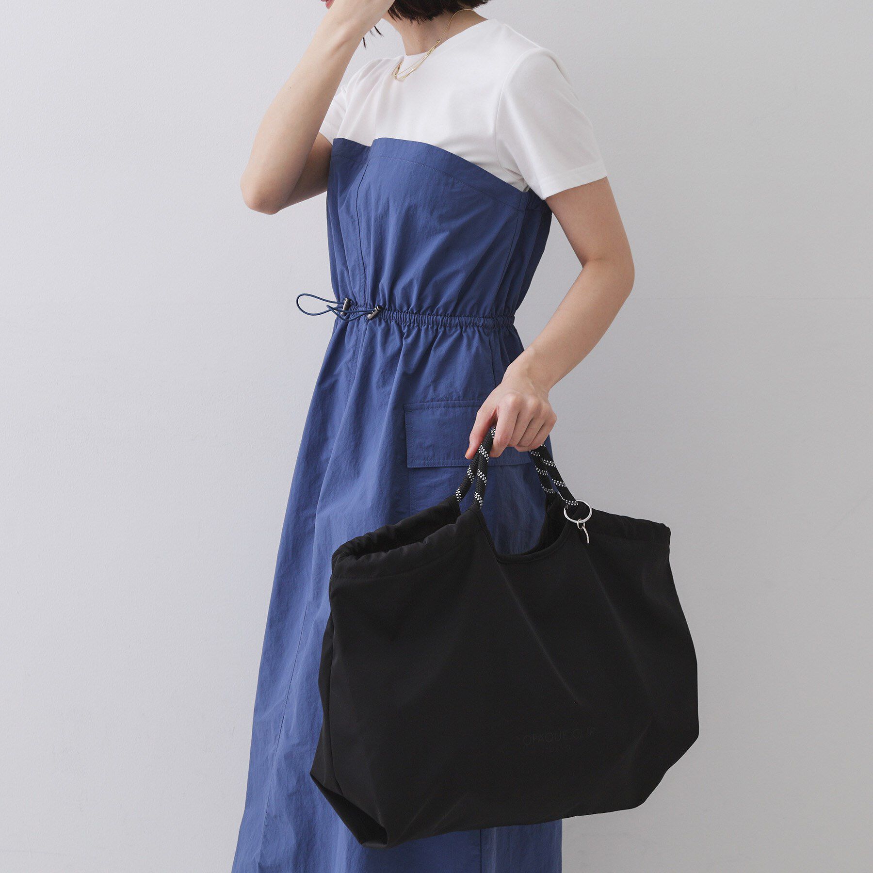 OPAQUE.CLIP「【軽量/A4サイズ対応】ロープハンドルドロストBIGトートバッグ」|トートバッグ|