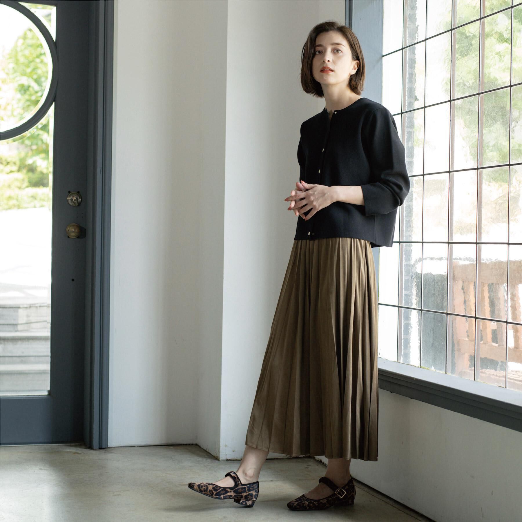 OPAQUE.CLIP「スナップボタンニットカーディガン【UVケア/洗濯機OK】《6col/S～LL》」|カーディガン|