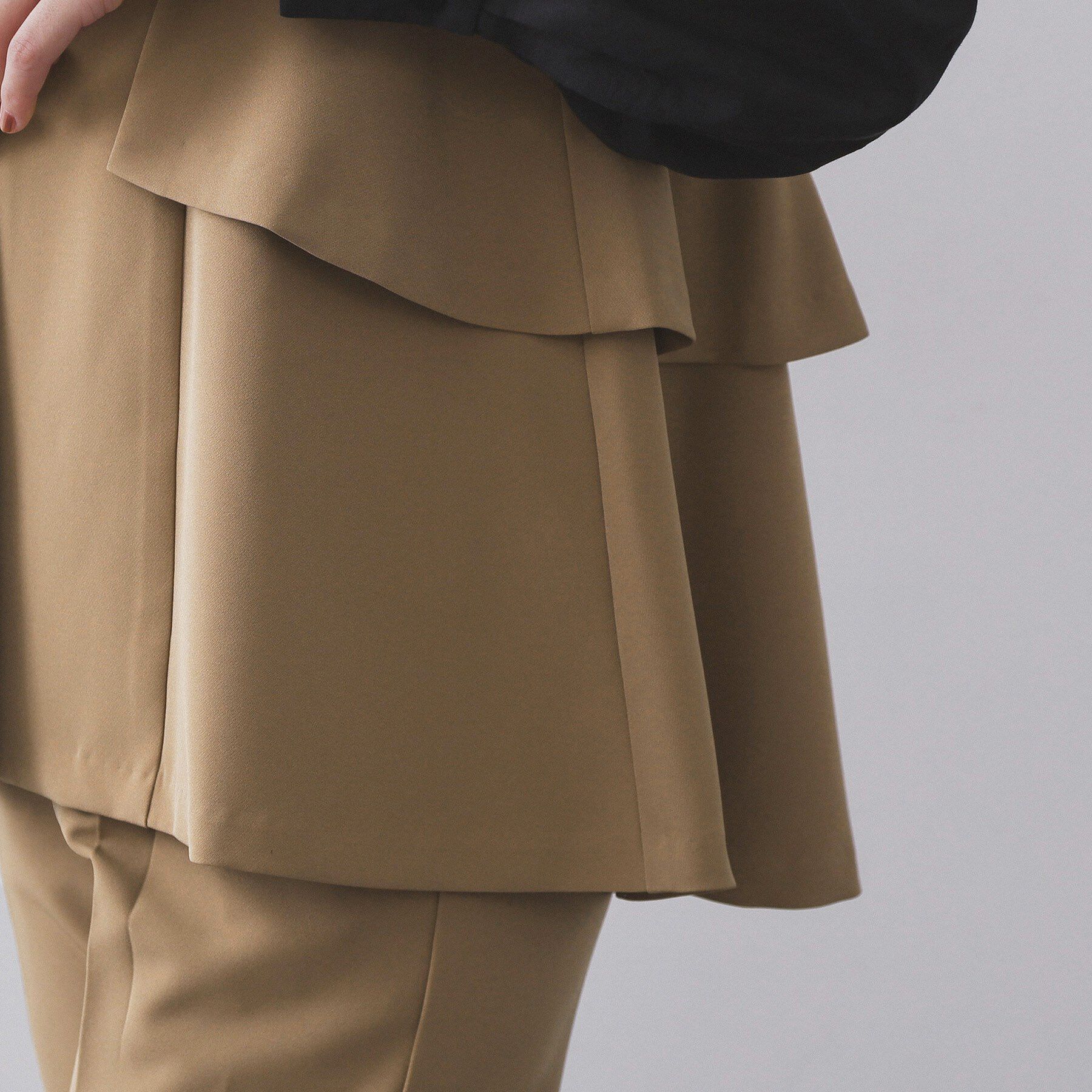 OPAQUE.CLIP「フリルペプラムジレ/セットアップ対応可【洗濯機洗い可】」|ベスト・ジレ|