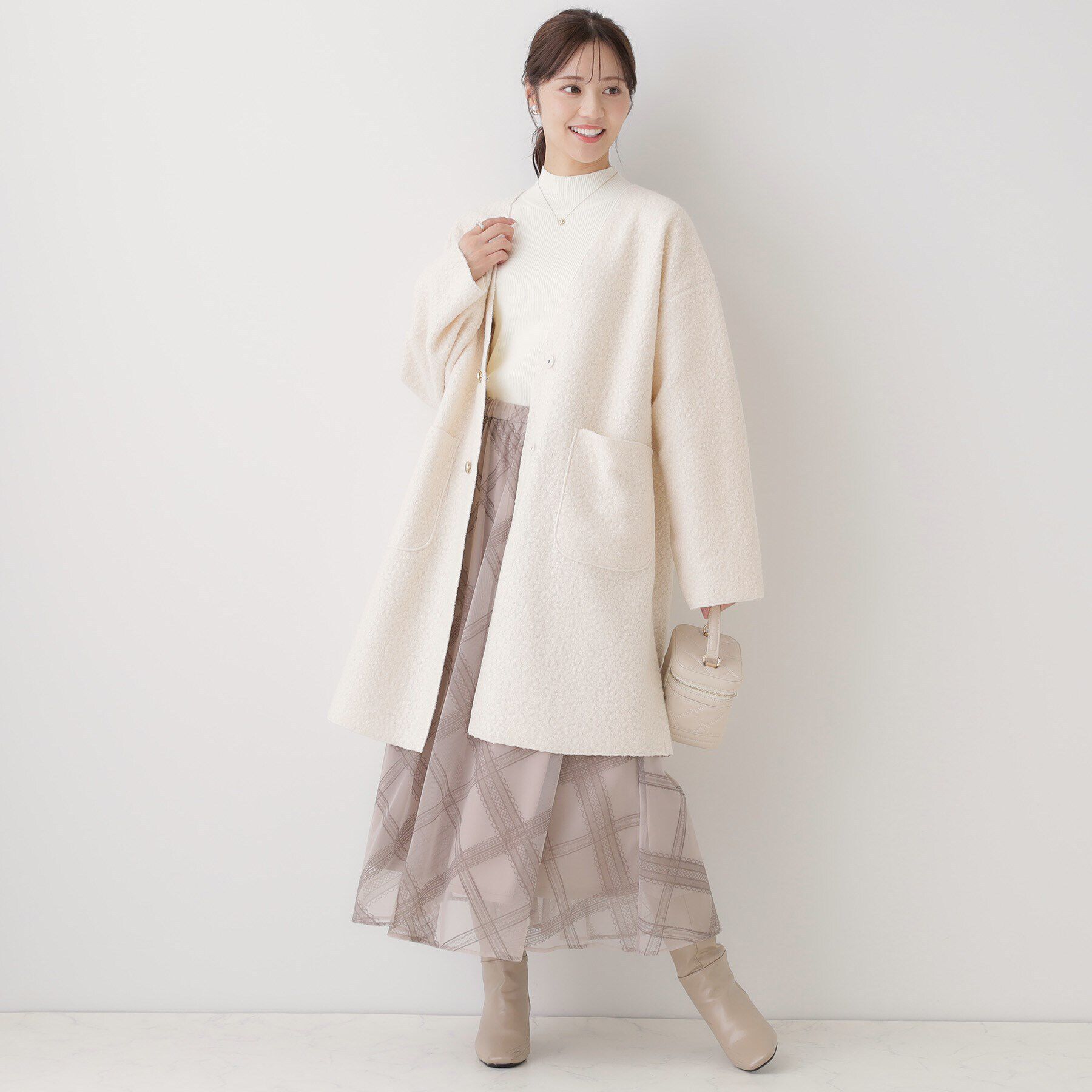 Couture broach「ブークレーコーディガン」|カーディガン|