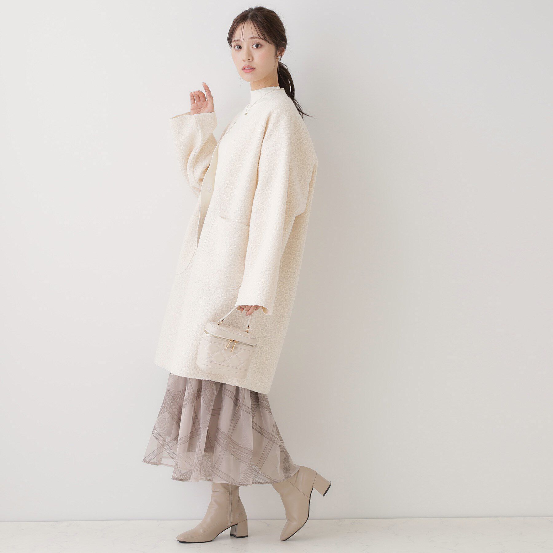 Couture broach「ブークレーコーディガン」|カーディガン|