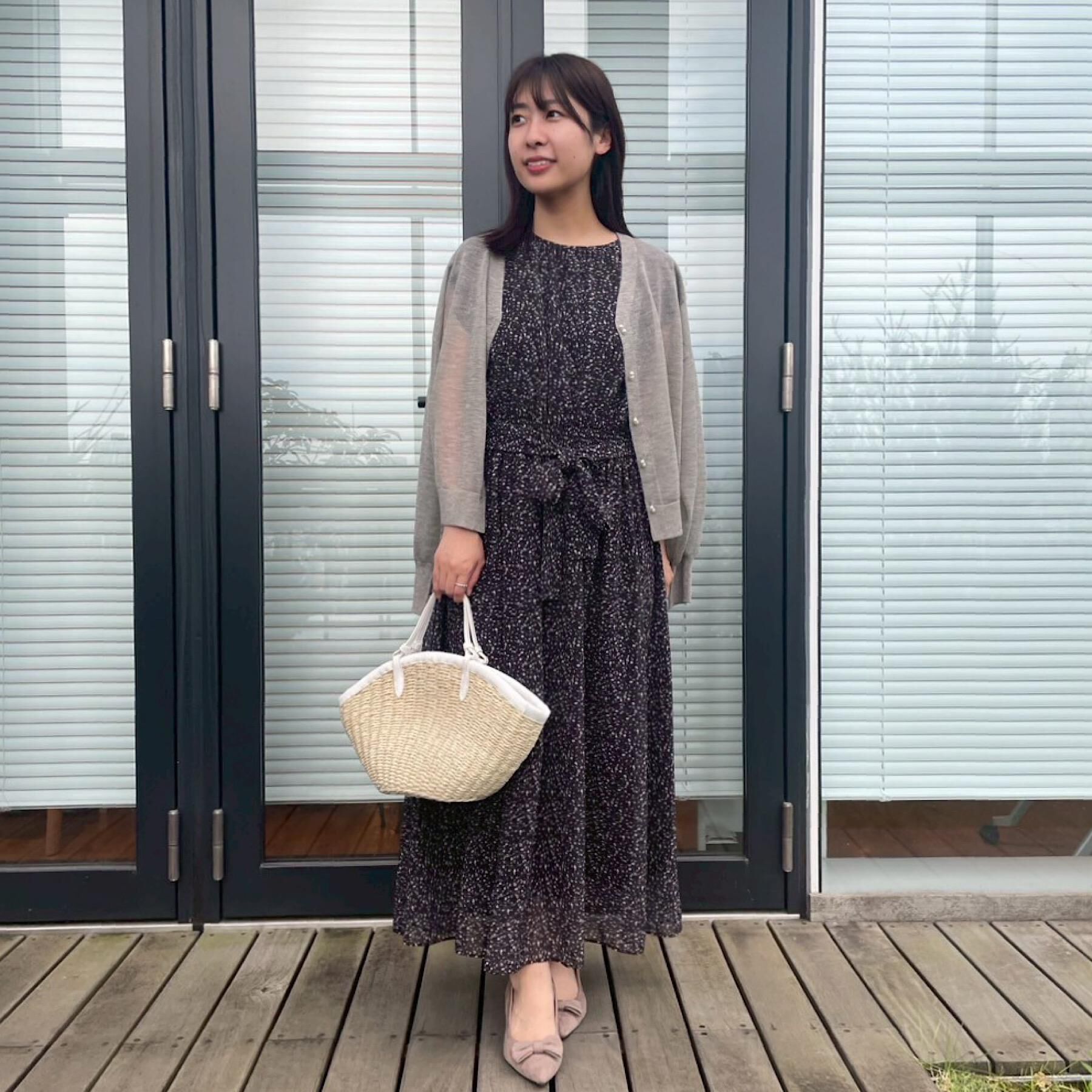 Couture broach「【秋カラー・オシャレな透け感】ダブルパール調シアーカーディガン」|カーディガン|