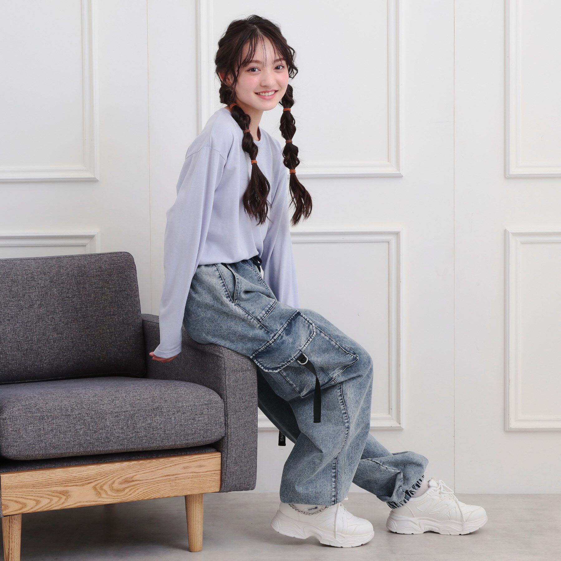 PINK-latte「ベーシックデニムカーゴパンツ」|その他|