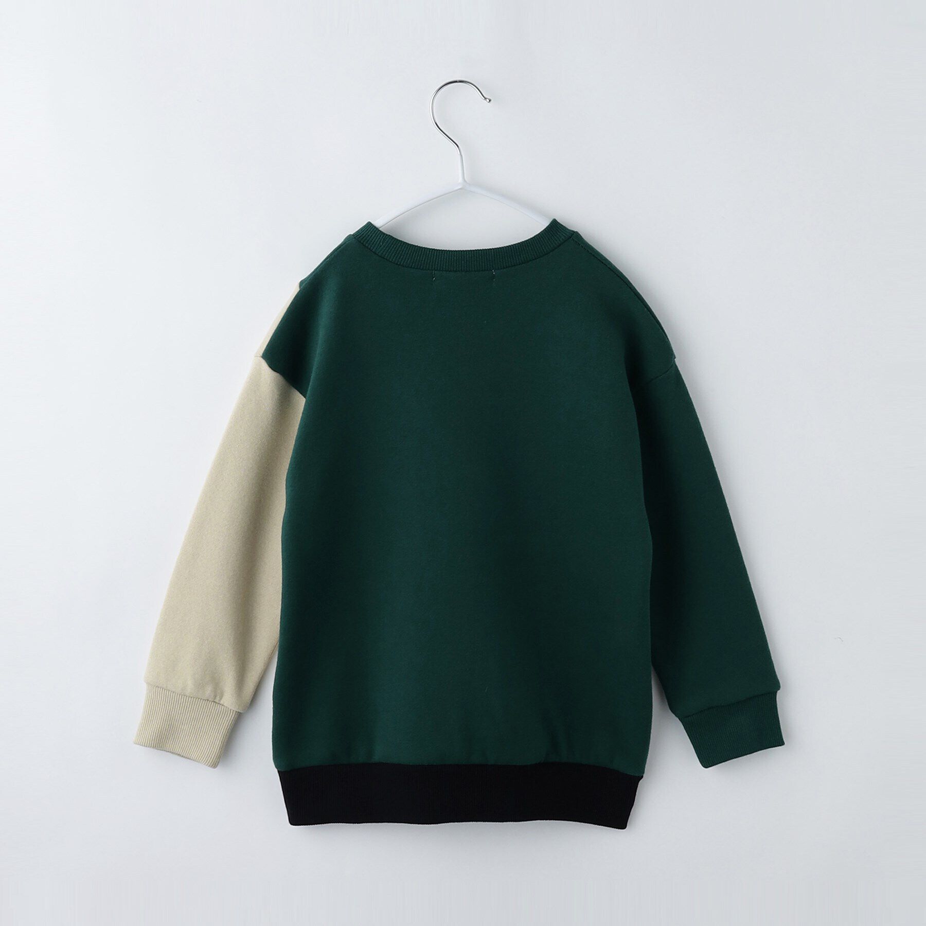 THE SHOP TK「【100-160/裏起毛】ブロッキングプルオーバー/洗濯機OK」|Tシャツ・カットソー|