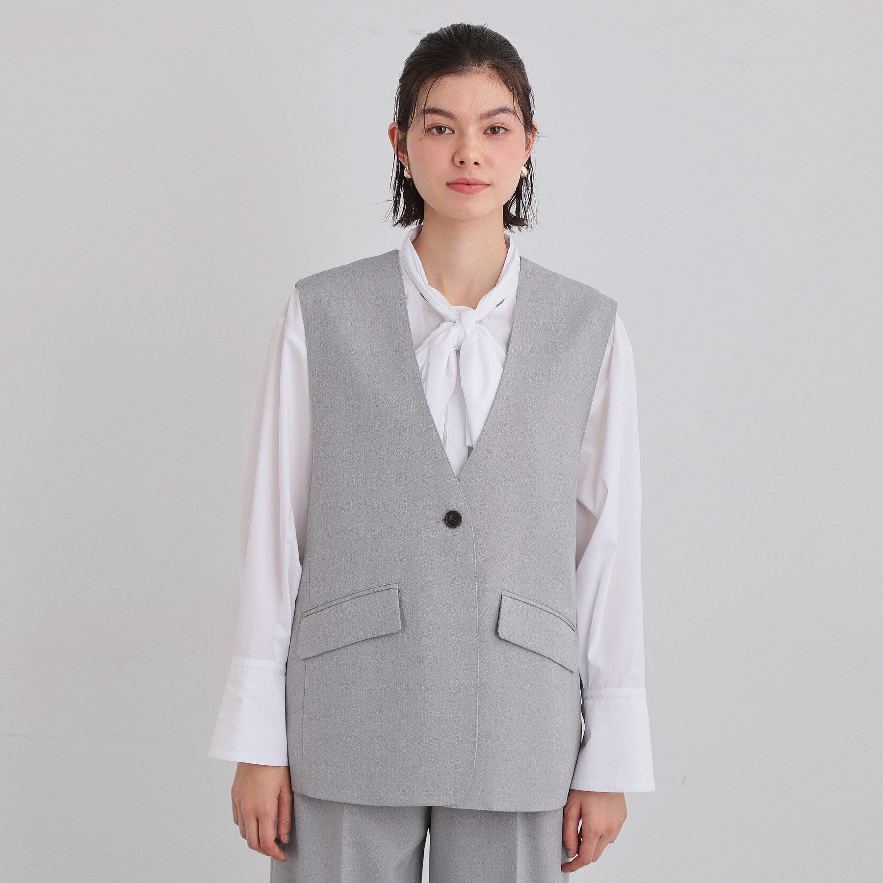 THE SHOP TK「【お仕事にもカジュアルにも】CAVIAN ジレ/セットアップ可」|ベスト・ジレ|