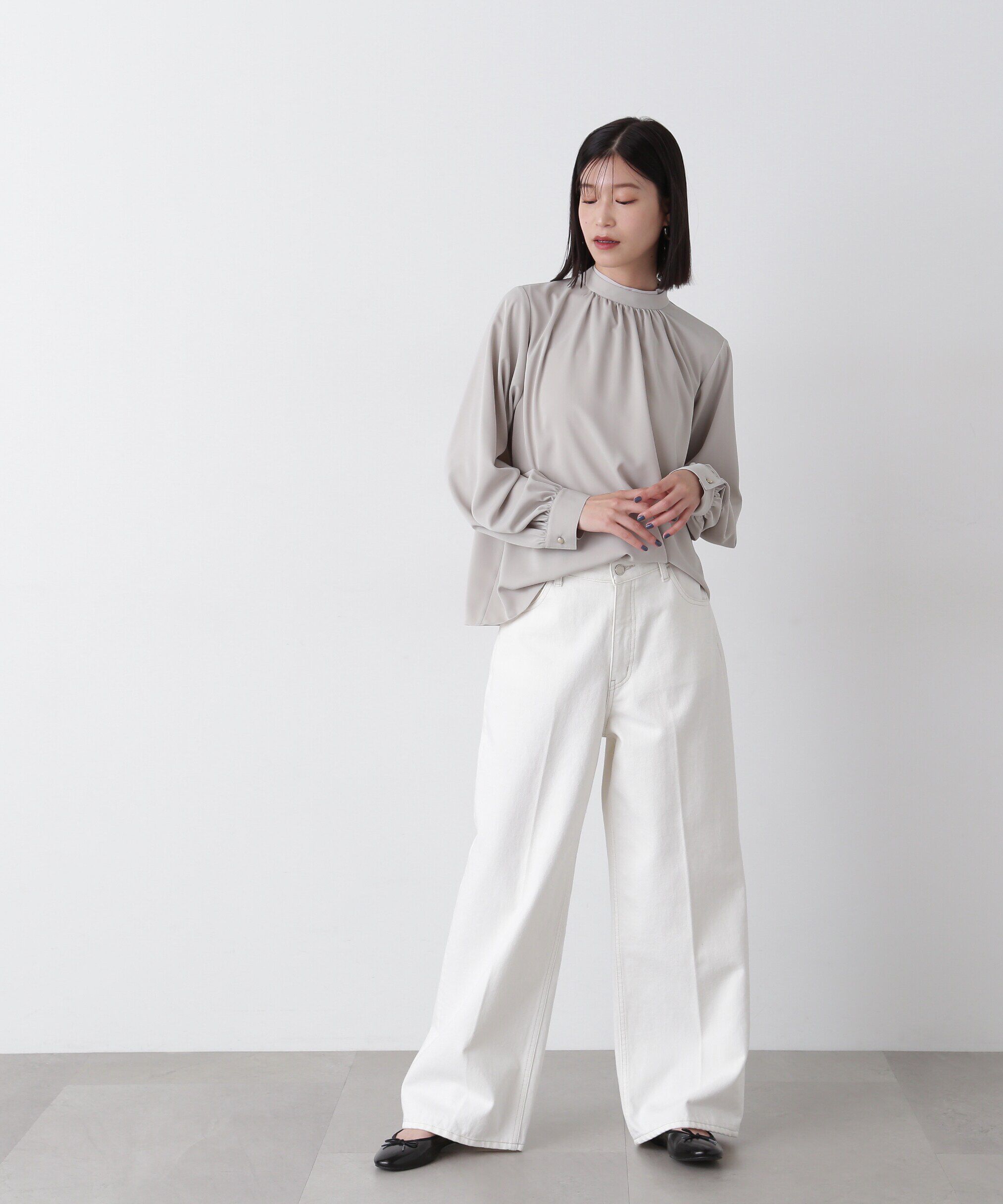  「シアーレイヤードネックブラウス」|シャツ・ブラウス|