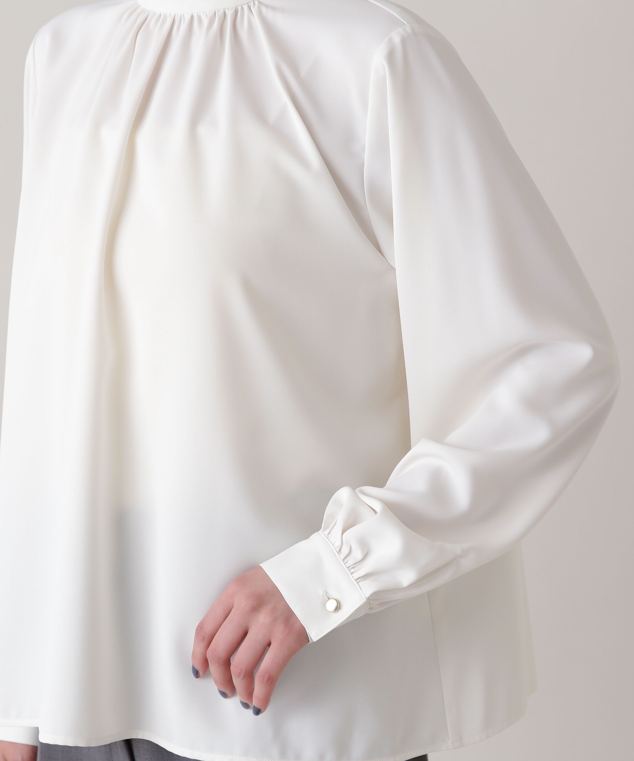  「シアーレイヤードネックブラウス」|シャツ・ブラウス|