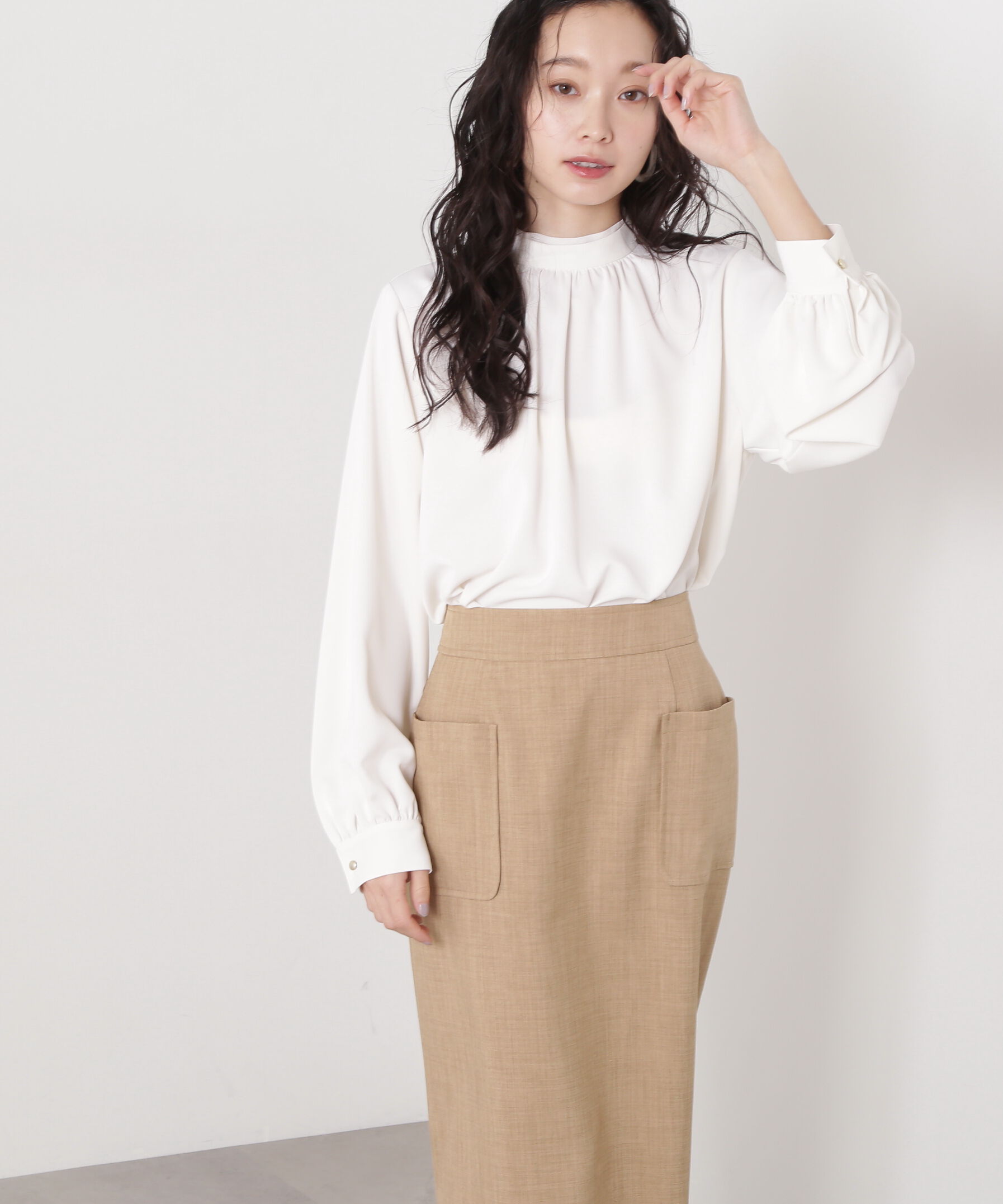  「シアーレイヤードネックブラウス」|シャツ・ブラウス|