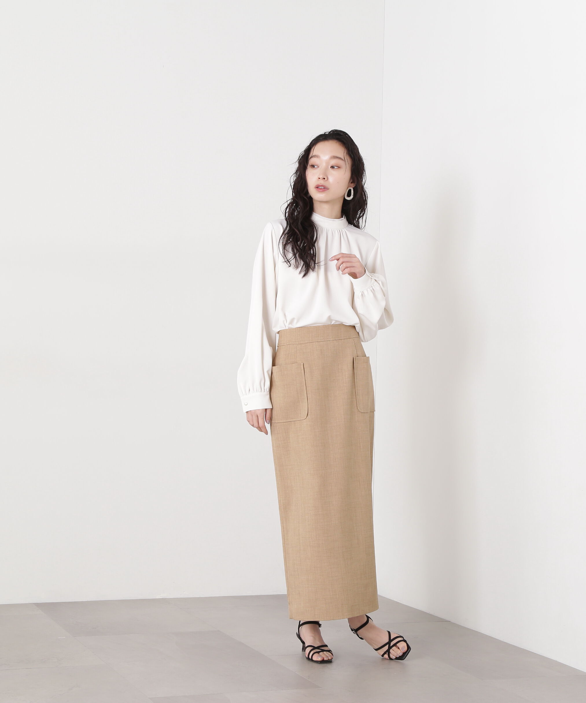  「シアーレイヤードネックブラウス」|シャツ・ブラウス|