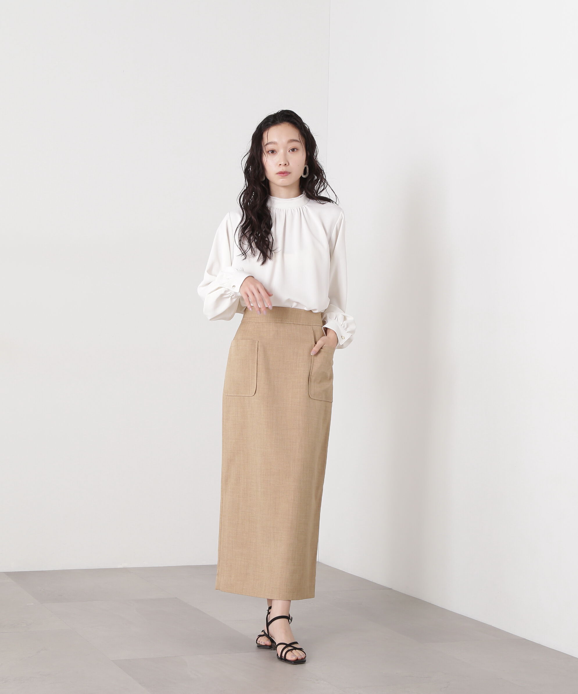  「シアーレイヤードネックブラウス」|シャツ・ブラウス|