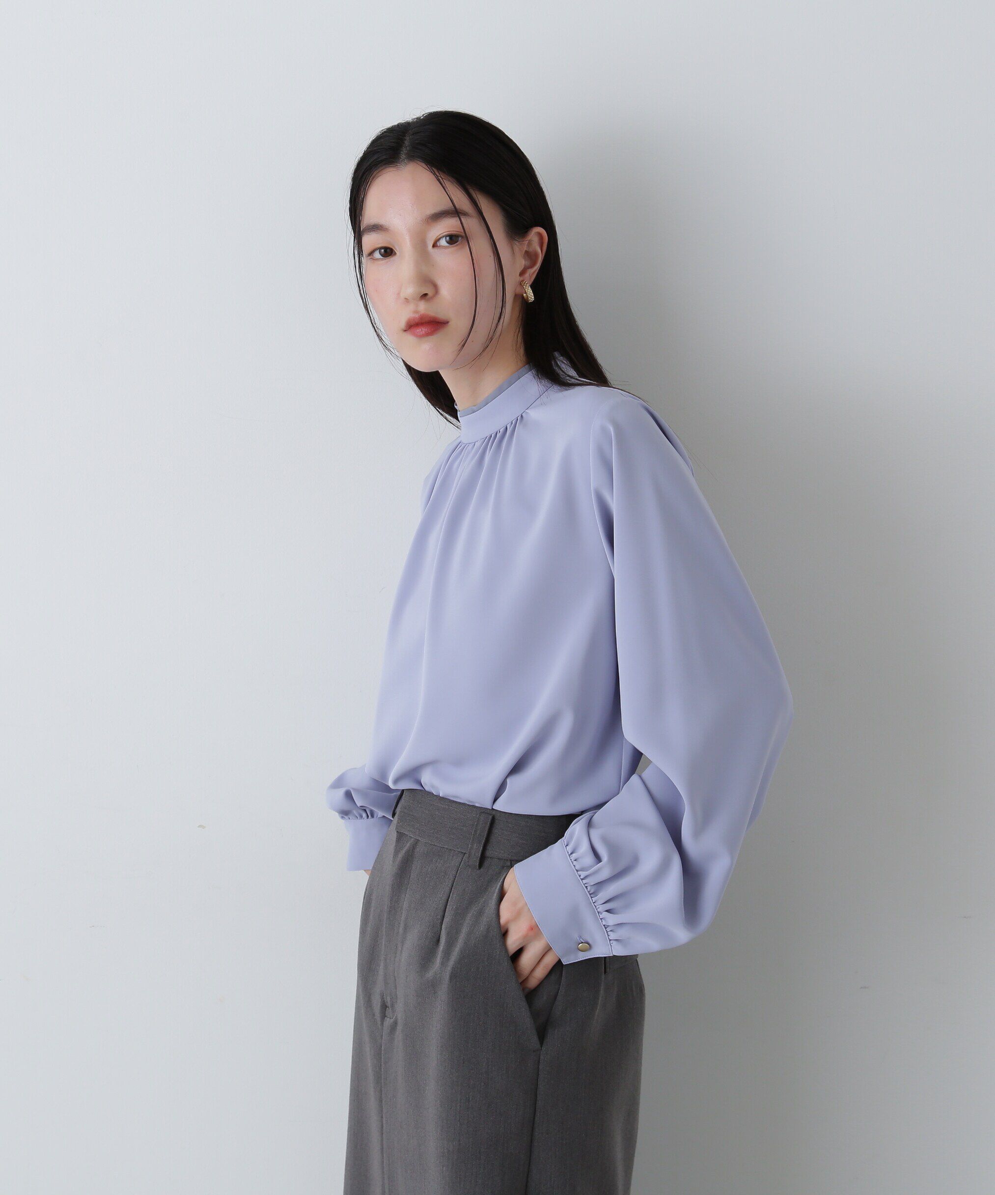  「シアーレイヤードネックブラウス」|シャツ・ブラウス|