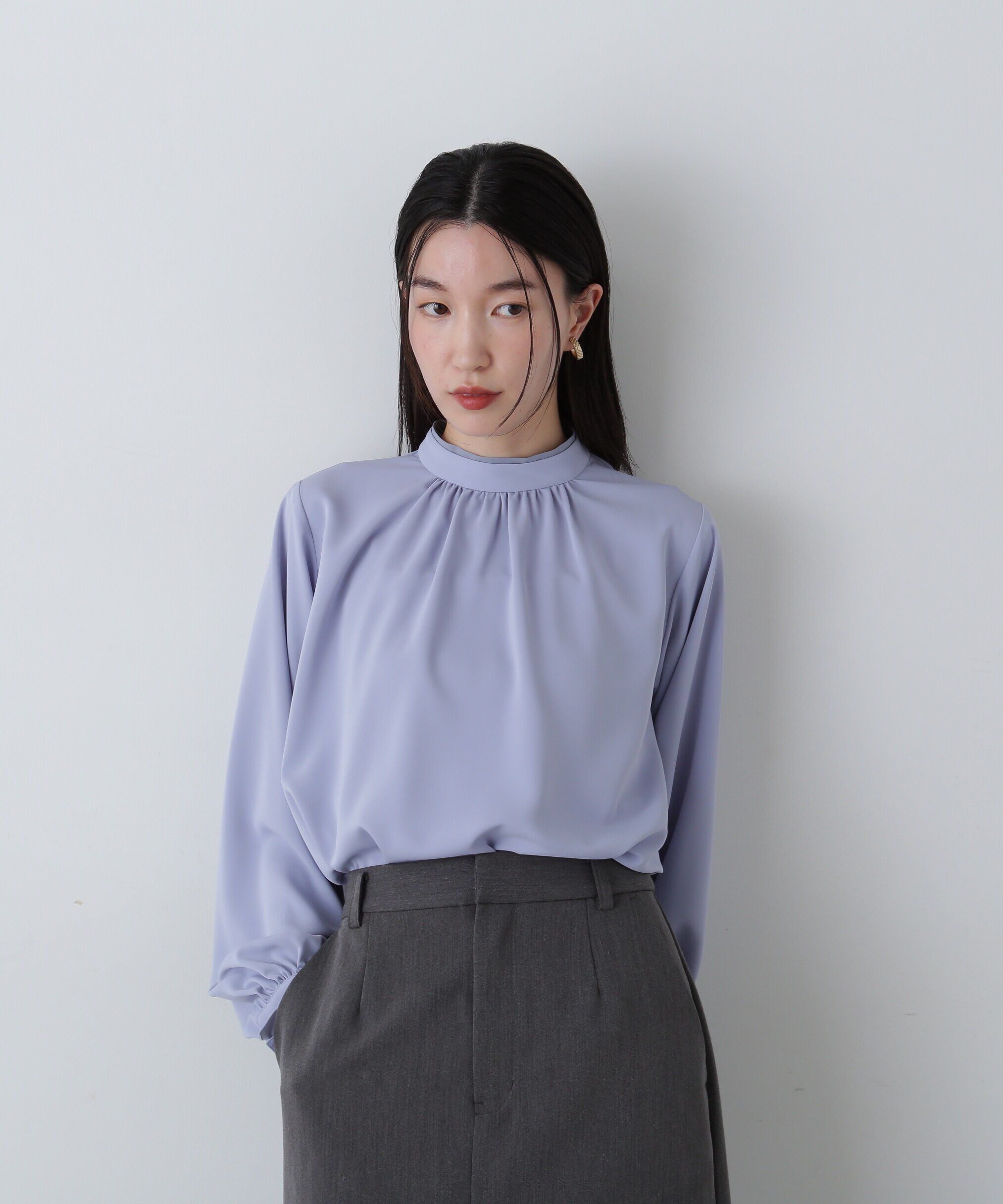  「シアーレイヤードネックブラウス」|シャツ・ブラウス|