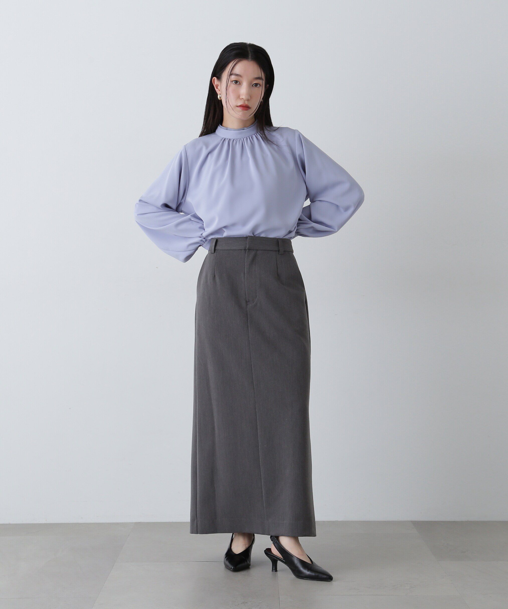  「シアーレイヤードネックブラウス」|シャツ・ブラウス|