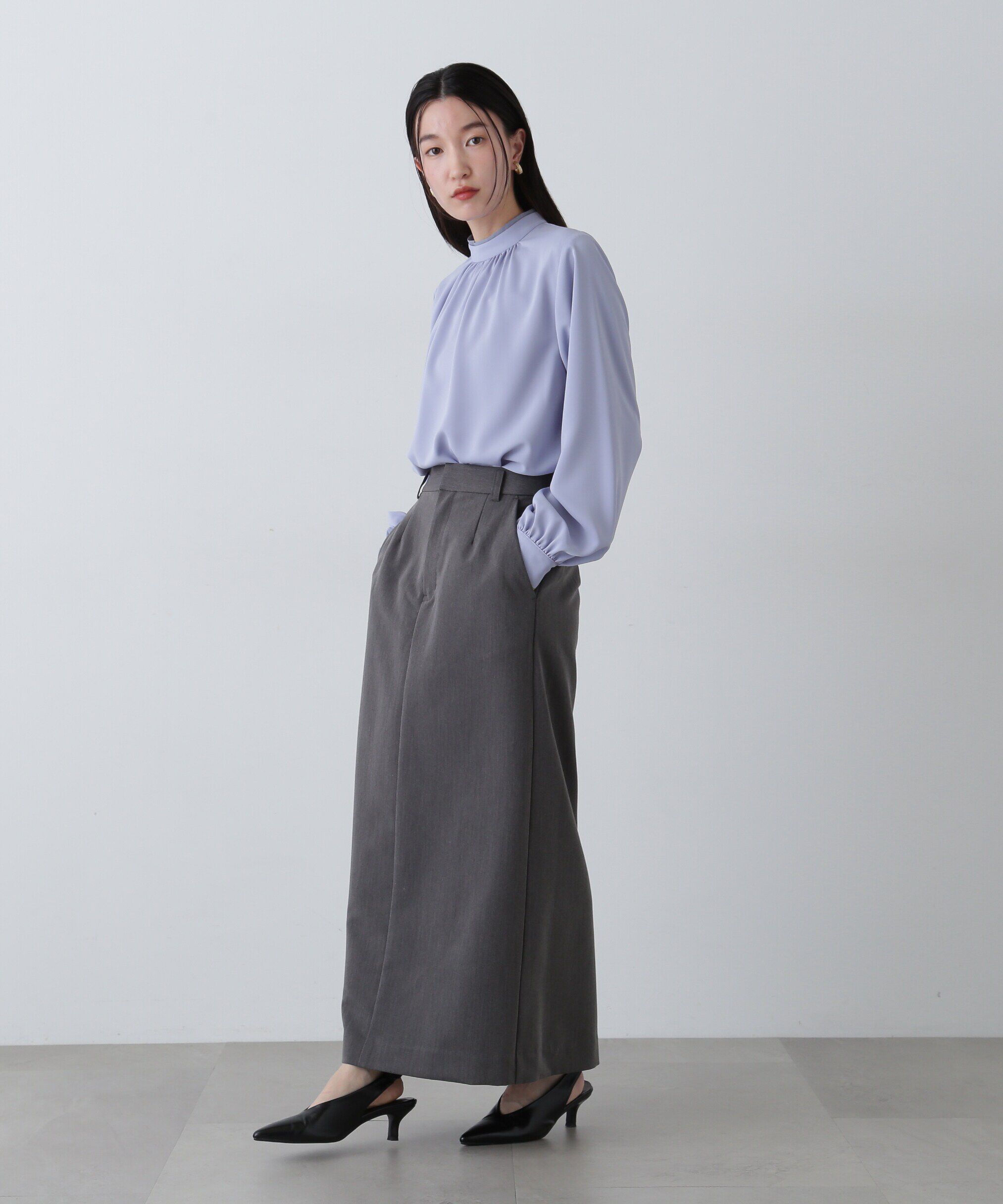  「シアーレイヤードネックブラウス」|シャツ・ブラウス|