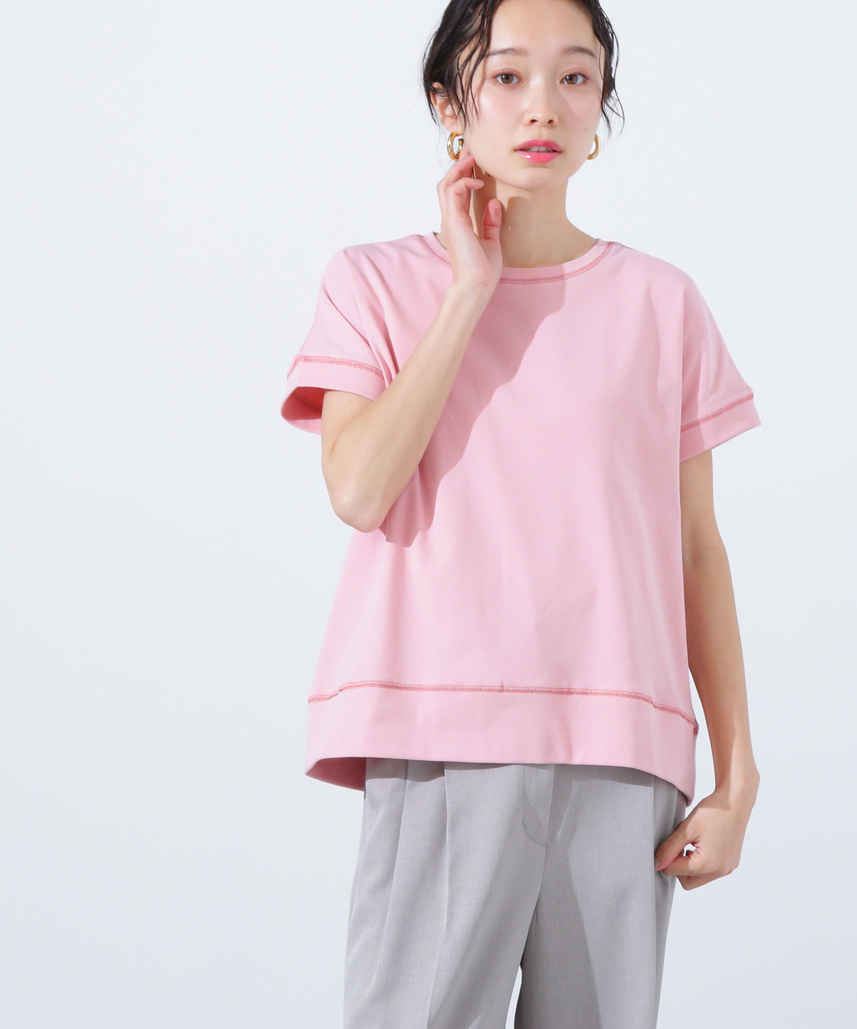  「ステッチ半袖Tシャツ」|Tシャツ・カットソー|