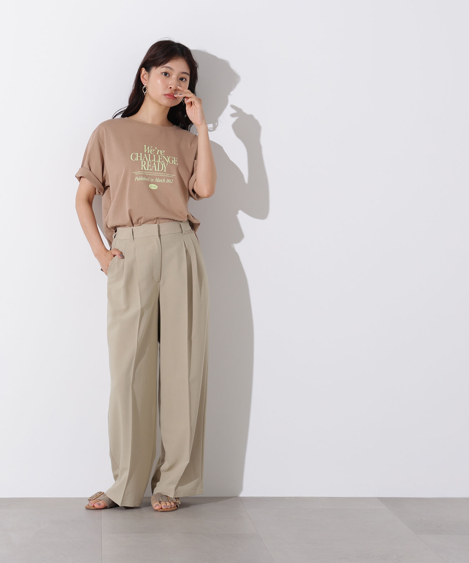  「ドライタッチツータックワイドパンツ」|その他|