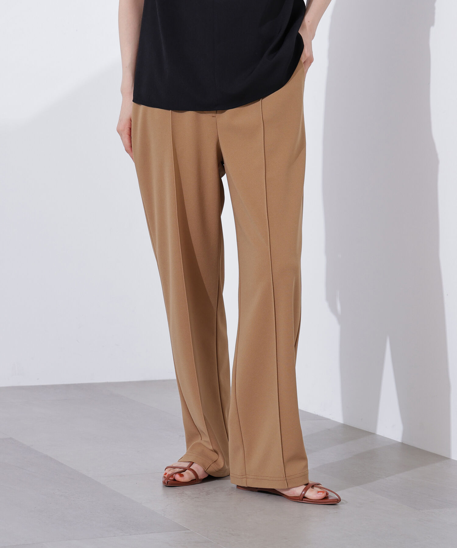 「ストレートリラクシーパンツ」|その他|キャメル1