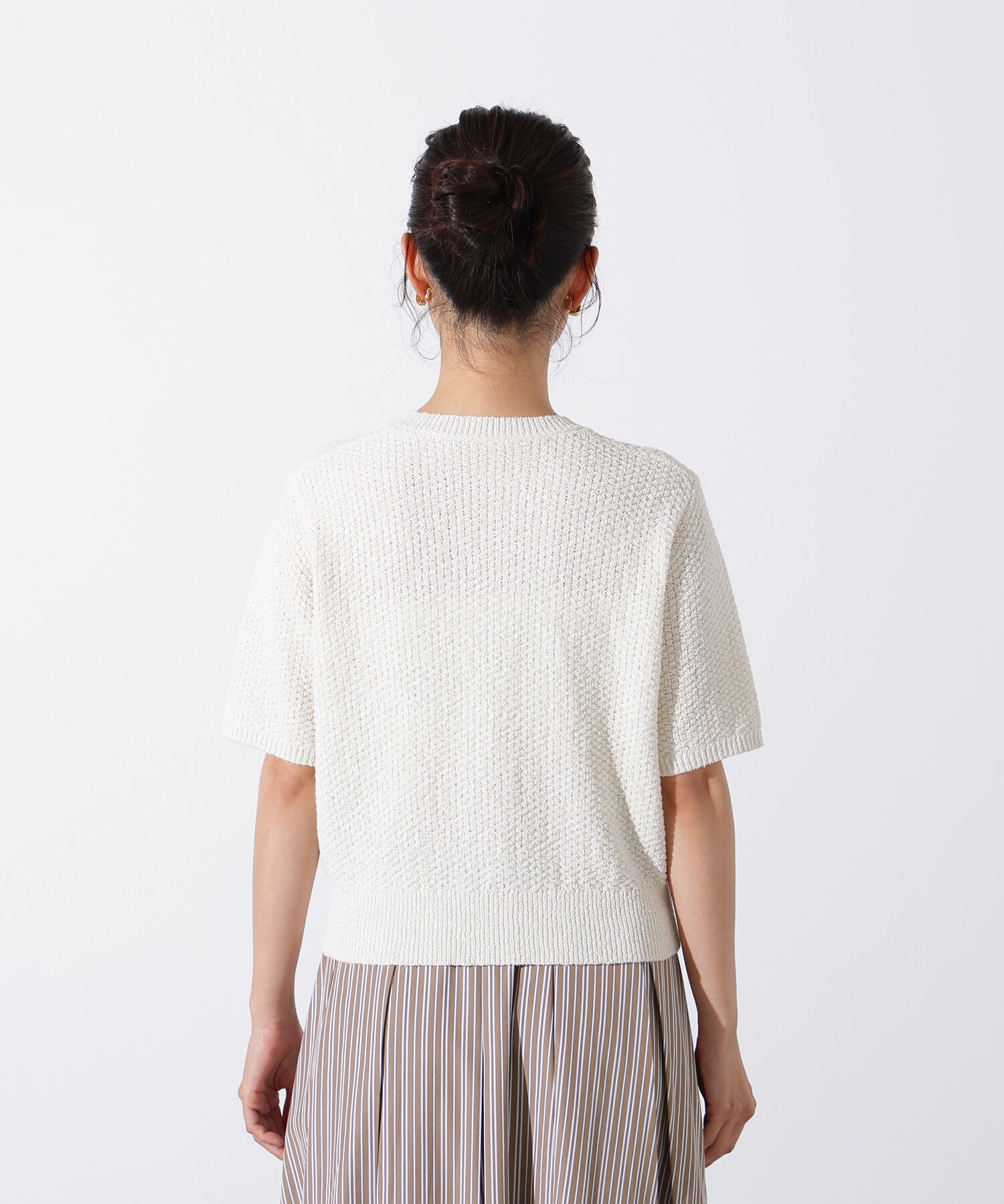  「ゴールドボタンニットカーディガン」|ニット・セーター|