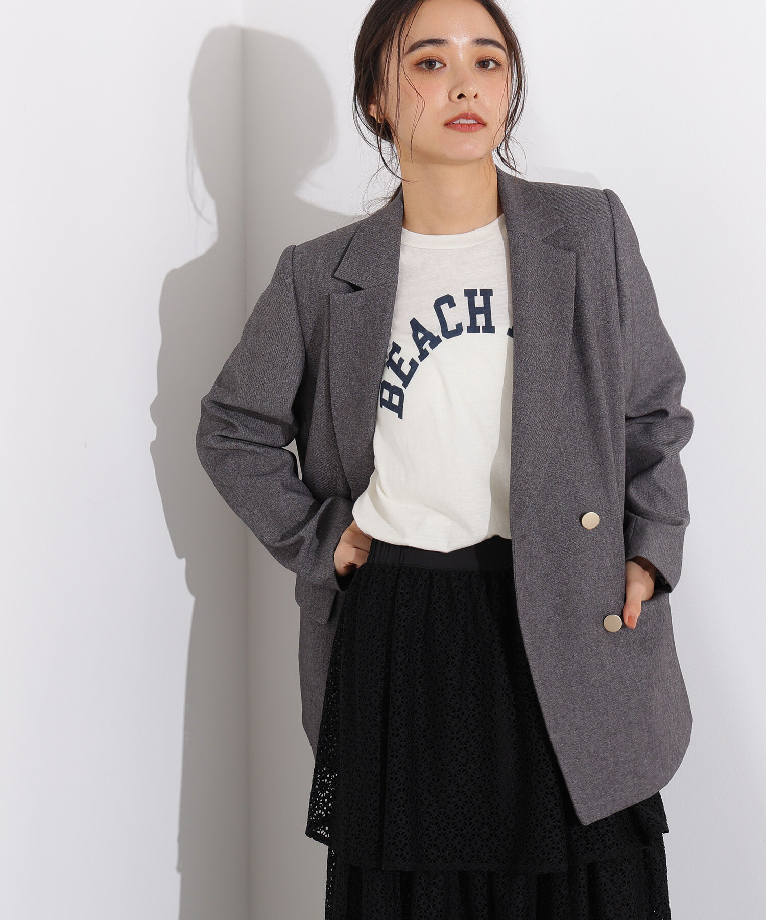  「ダブルブレストテーラードジャケット」|その他|