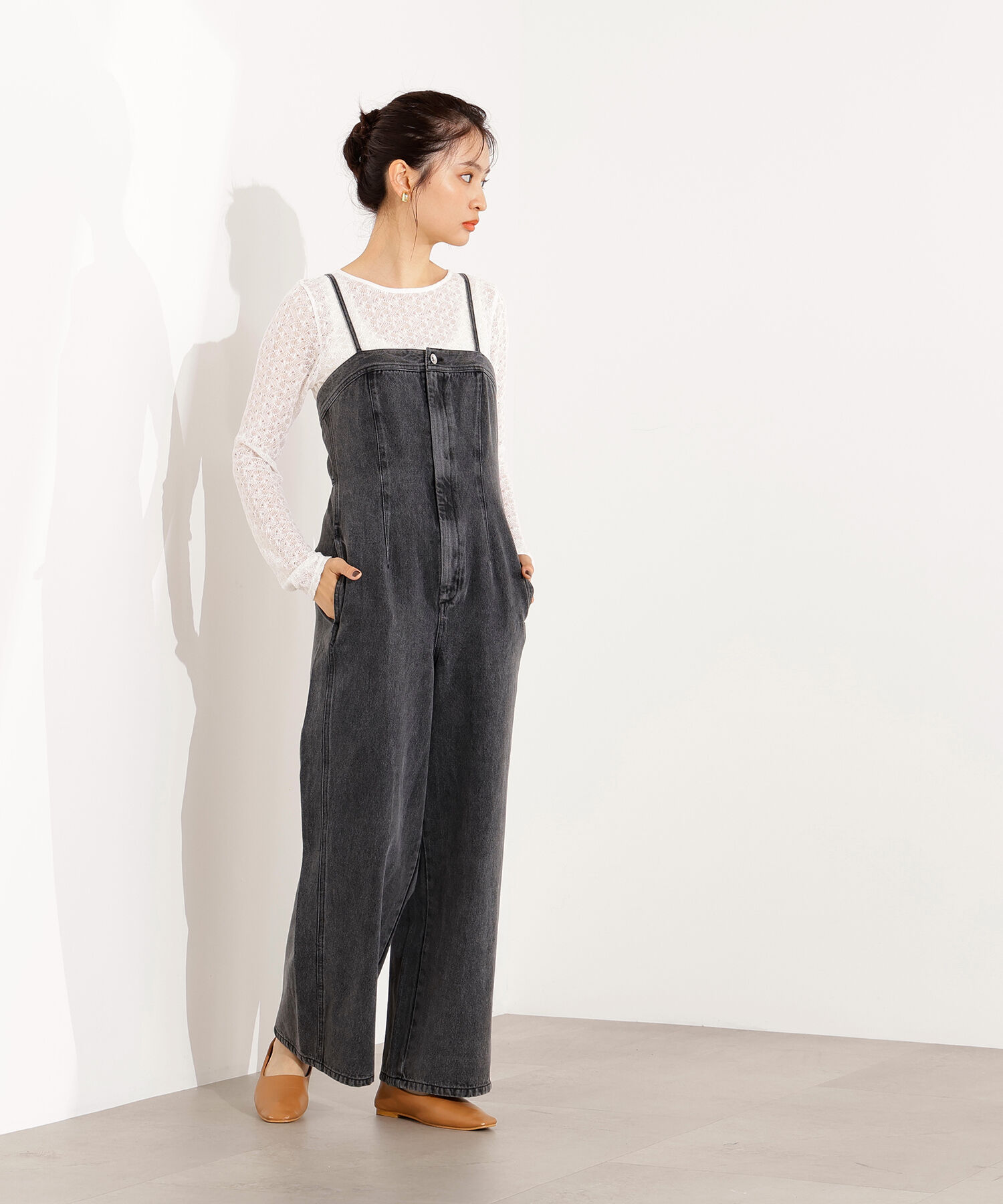  「クルーネックレースカットソー」|Tシャツ・カットソー|