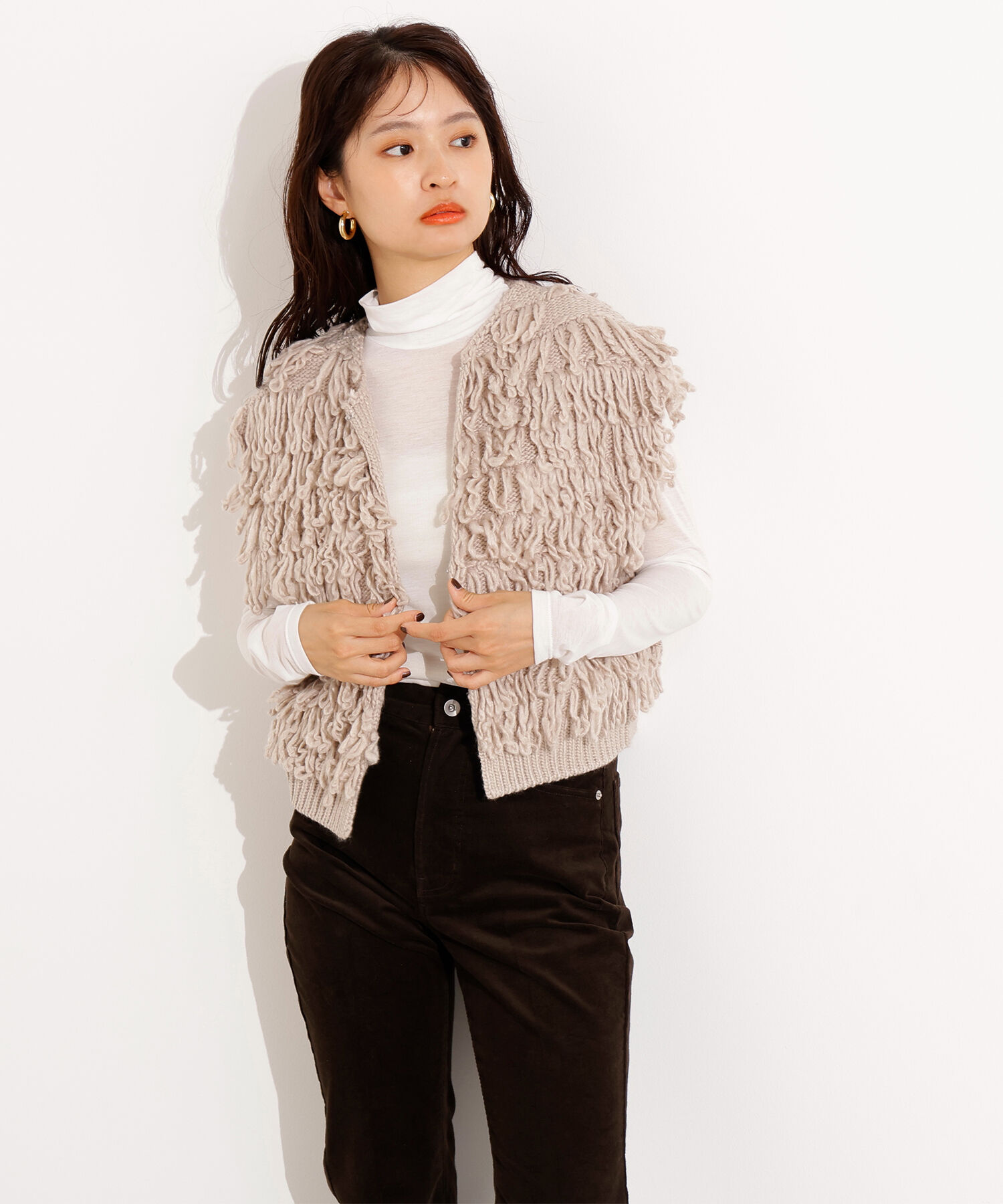  「ループニットベスト」|ニット・セーター|