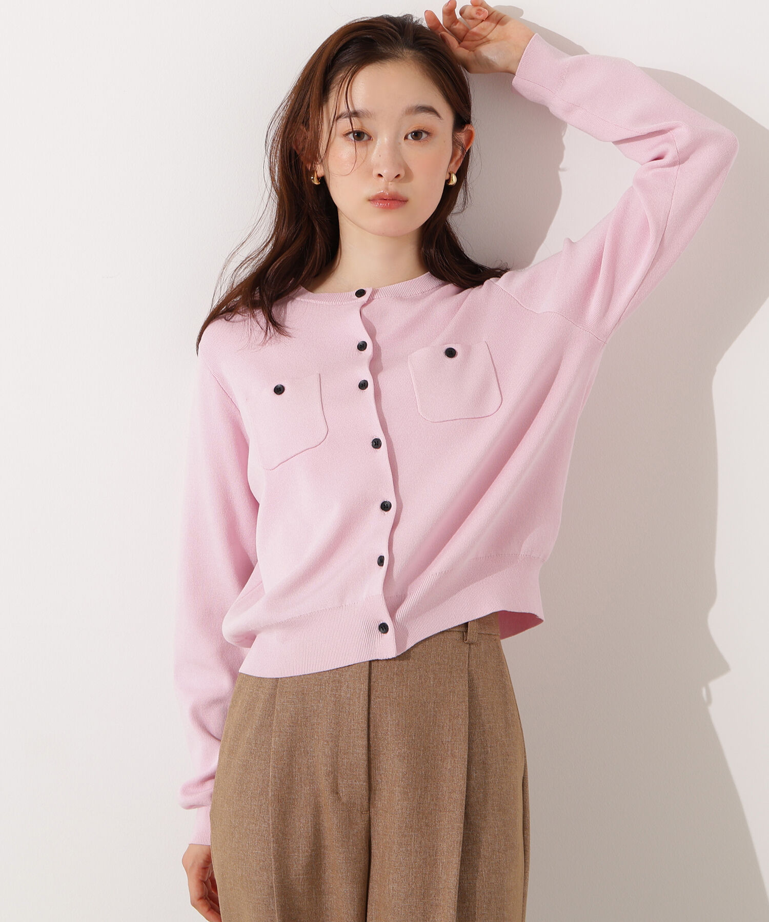  「ベーシックポケットカーディガン」|ニット・セーター|