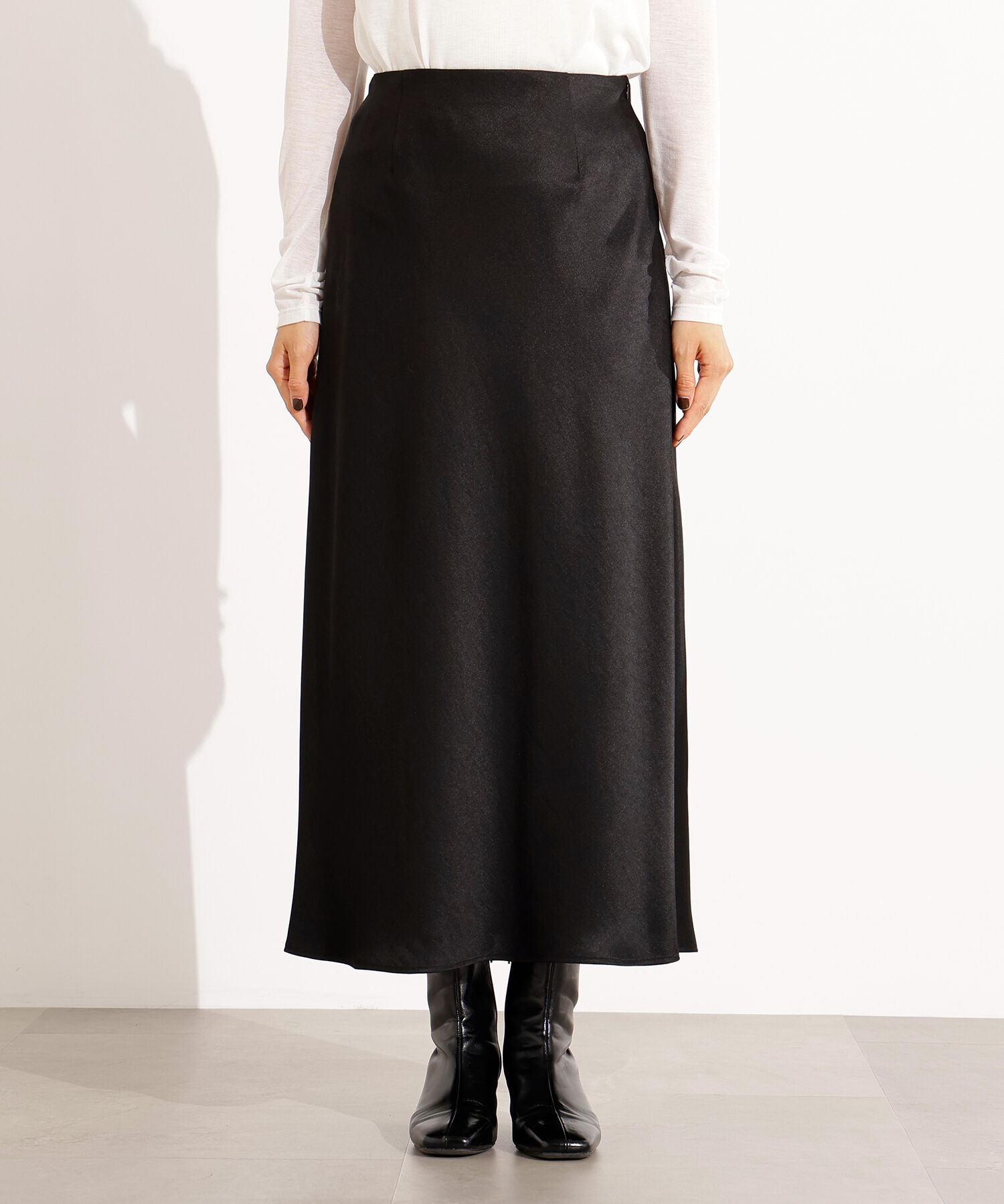  「サテンナロースカート」|スカート|